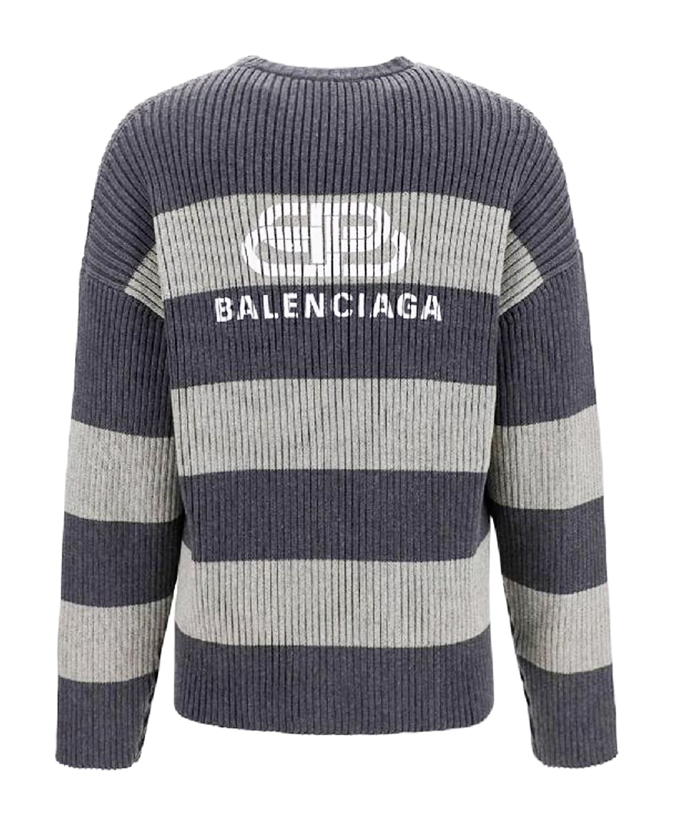 Balenciaga Cotton Pullover - Gray ニットウェア