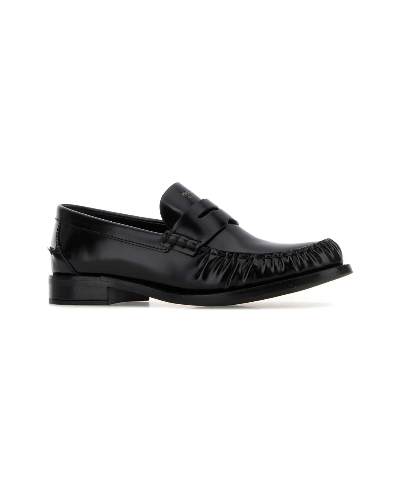 Prada Black Leather Loafers - NERO