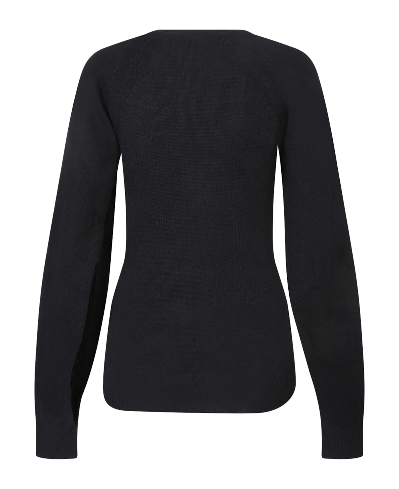 Federica Tosi Black Cashmere And Wool Sweater - Black