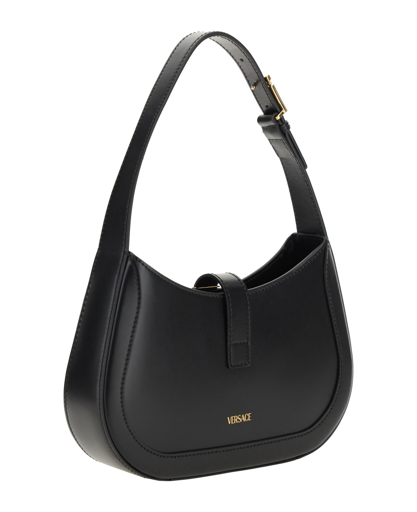 Versace Greca Goddess Handbags - BLACK