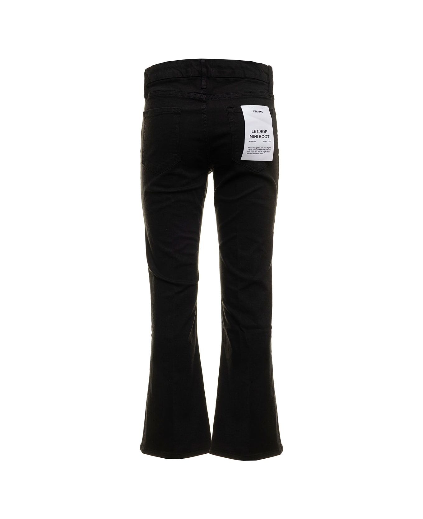 Frame Woman's Le Crop Black Denim Jeans - Black ボトムス