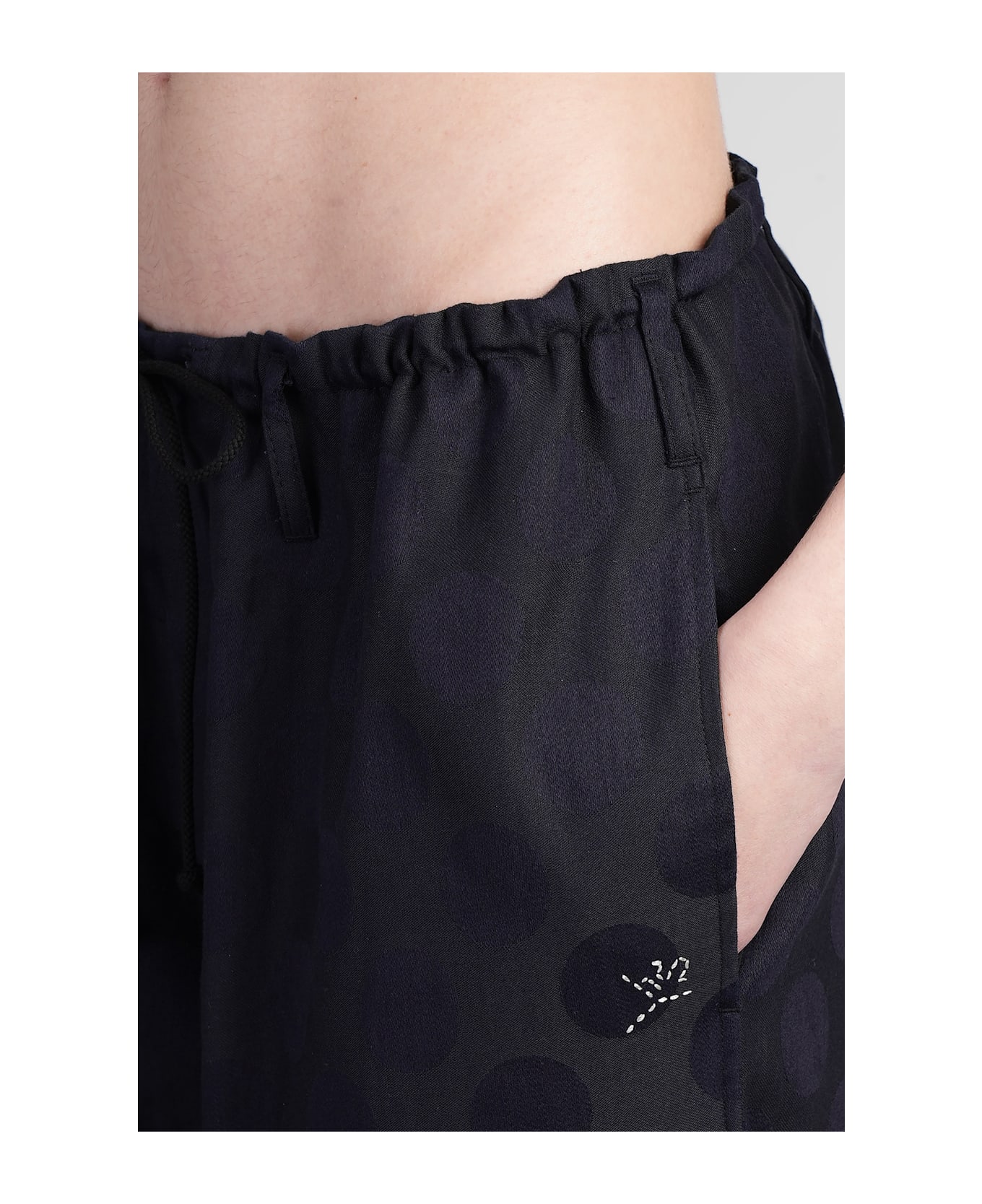 Yohji Yamamoto Pants In Black Cotton - black
