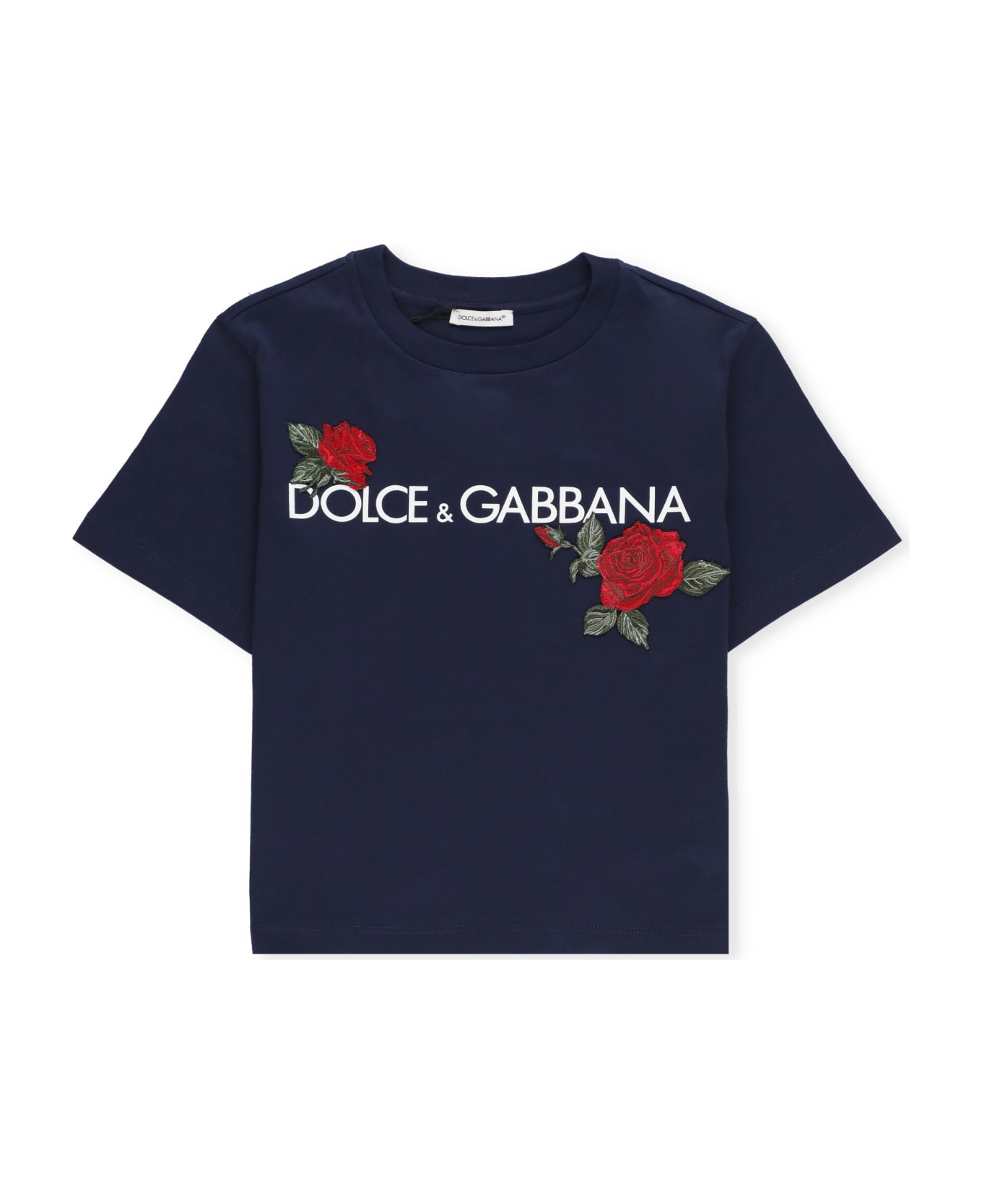 Dolce & Gabbana Logoed T-shirt - Blue