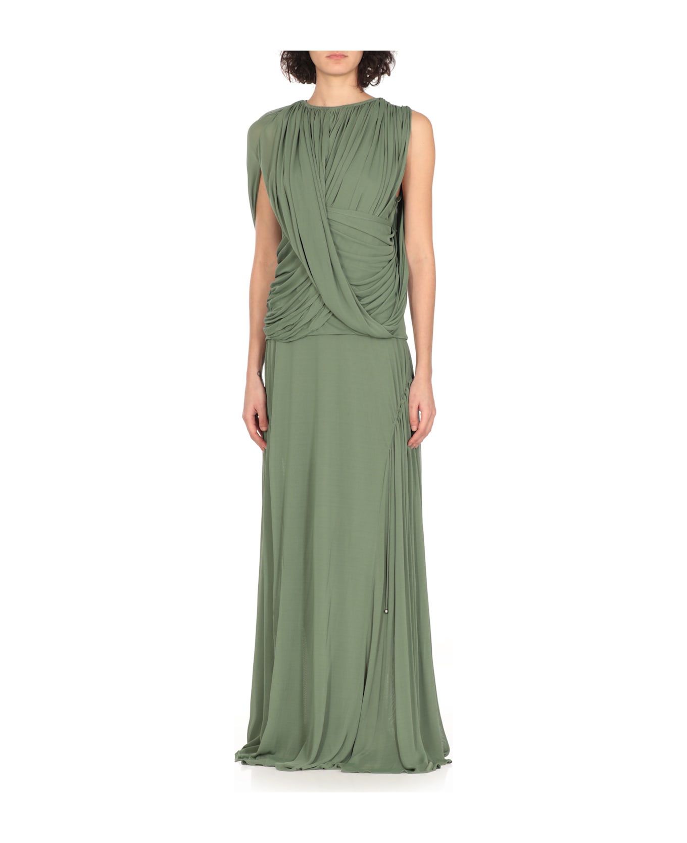 Lanvin Viscose And Silk Top - Green