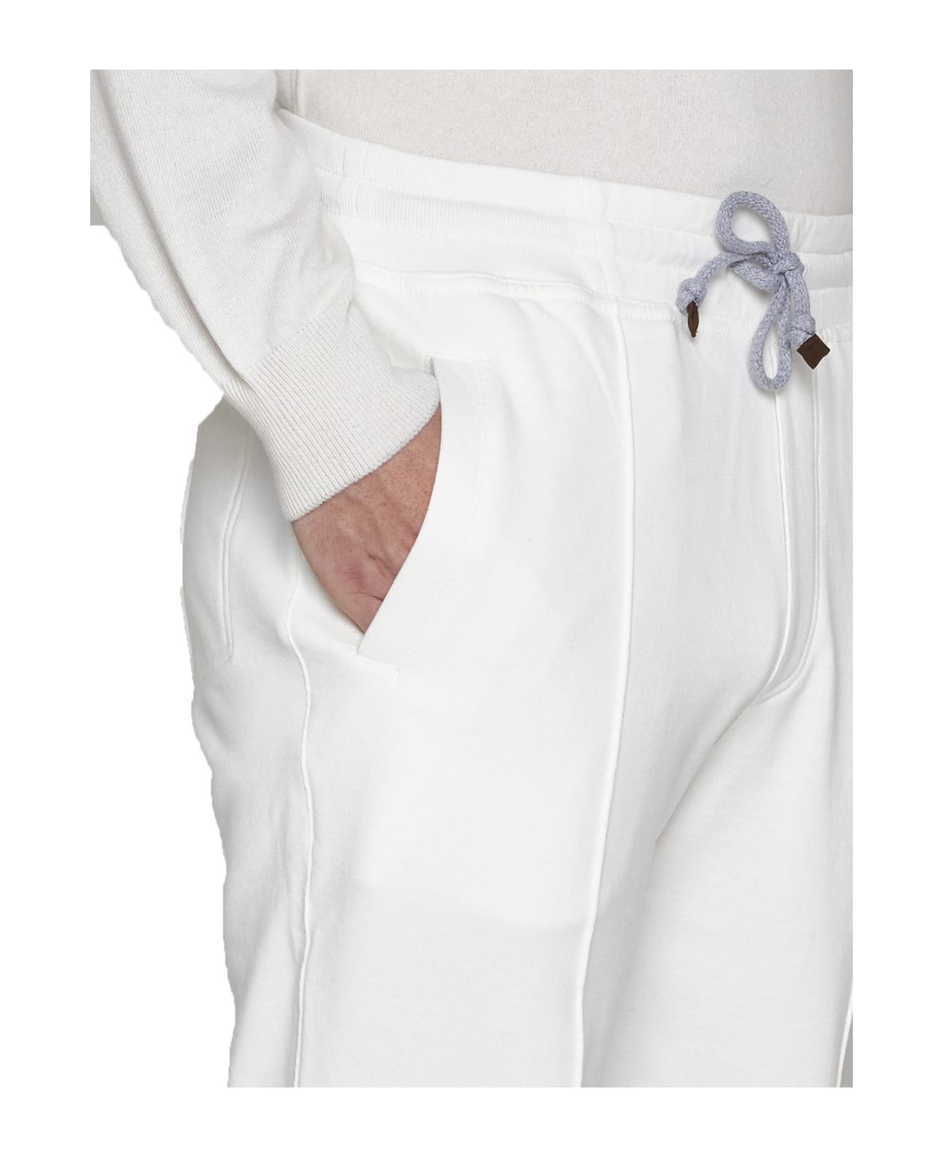 Brunello Cucinelli Pants - White スウェットパンツ