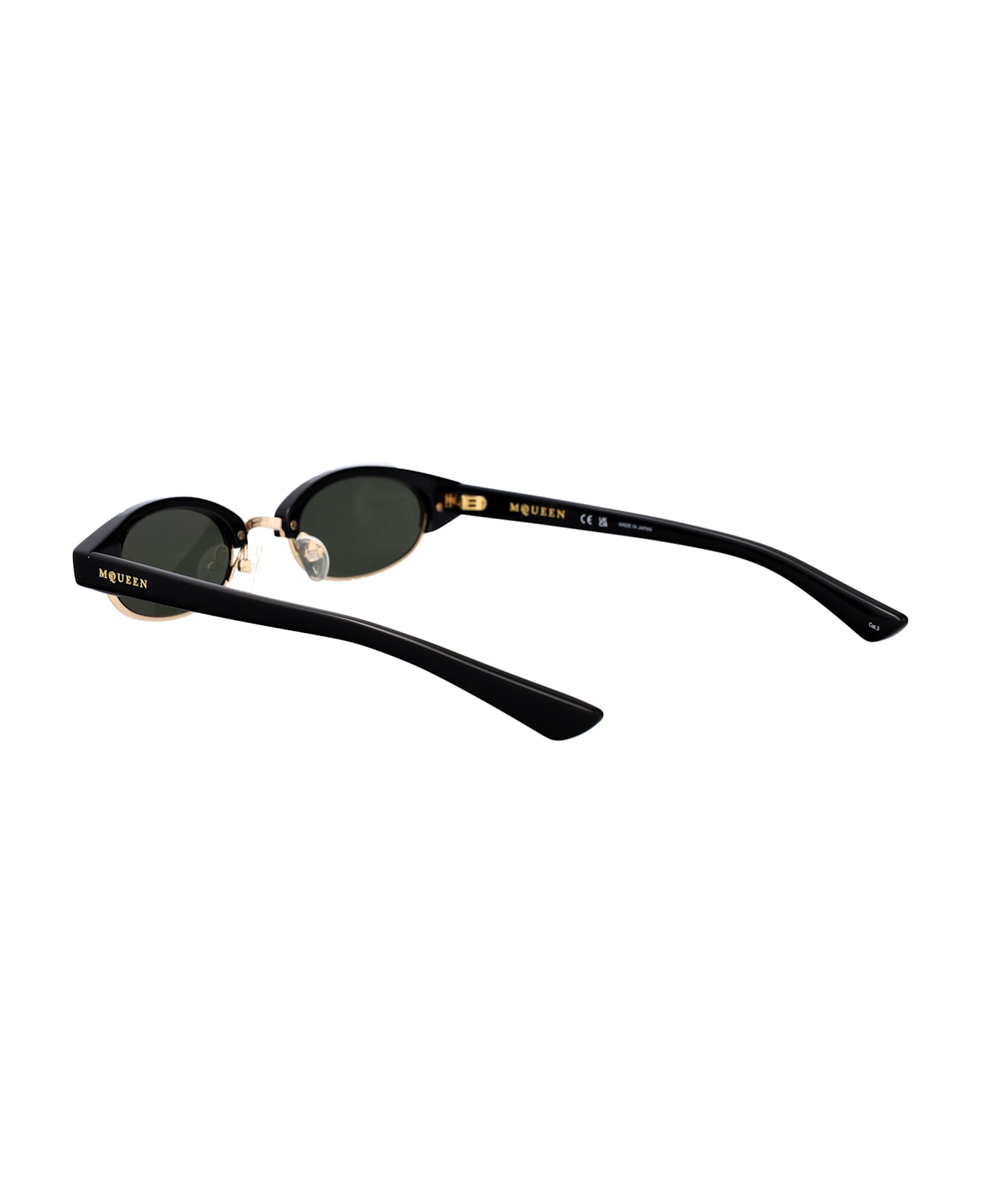 Alexander McQueen Eyewear Am0534s Sunglasses - BLACK-BLACK-GREY