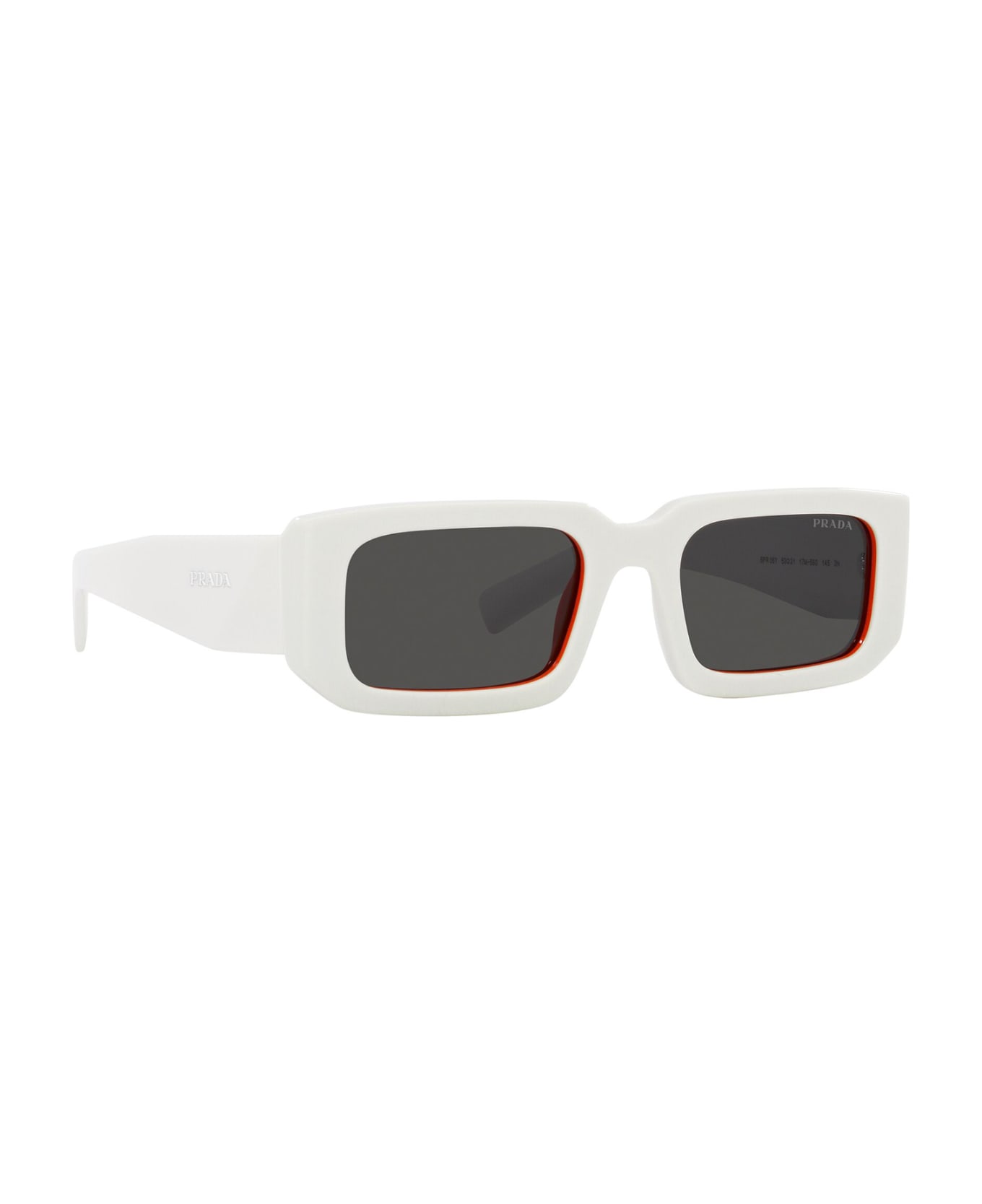 Prada Eyewear Pr 06ys Talc / Orange Sunglasses - Talc / Orange
