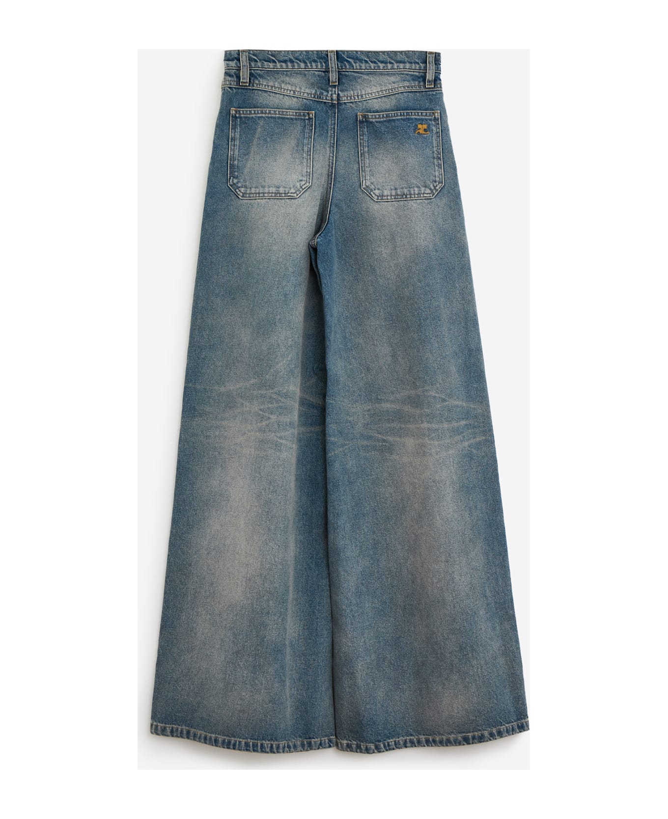 Courrèges Baggy One Pocket Jeans - blue