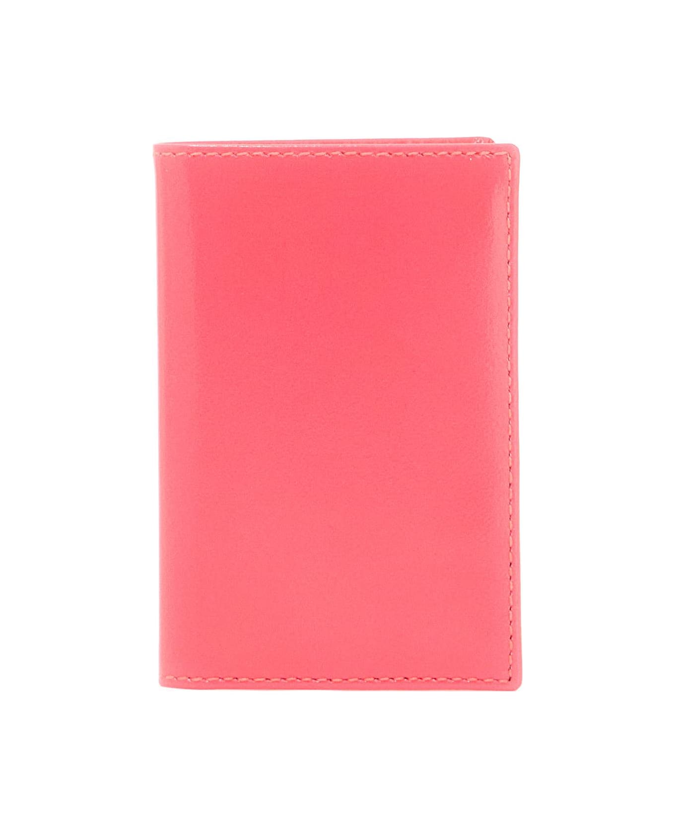 Comme des Garçons Wallet Super Fluo Wallet Portfolio - PINK