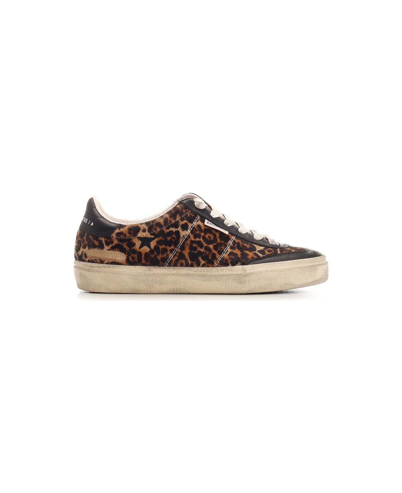 Golden Goose 
soul Star
 Sneakers - BEIGE BROWN BLACK LEO/BLACK