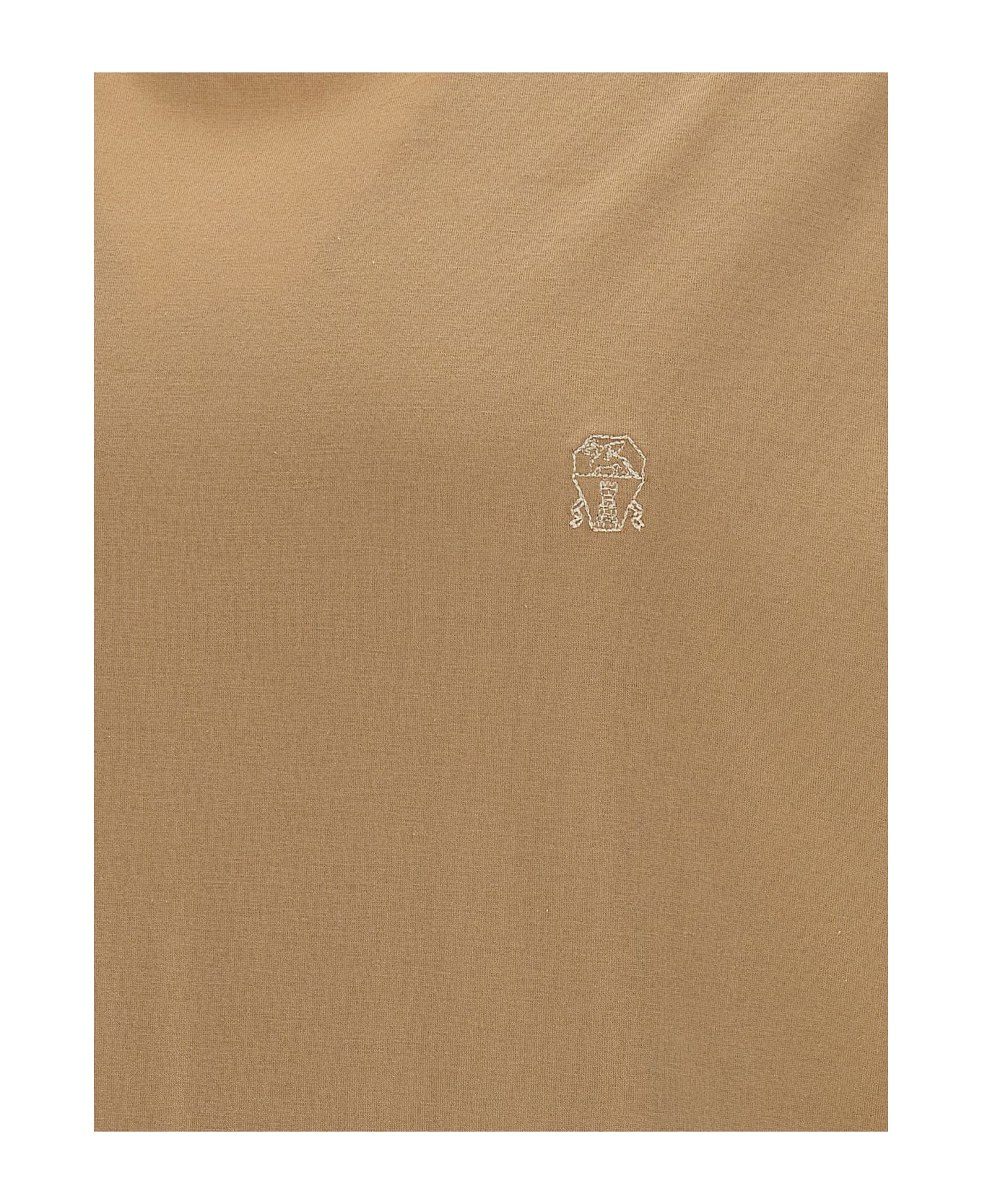 Brunello Cucinelli Double Layer T-shirt - Beige
