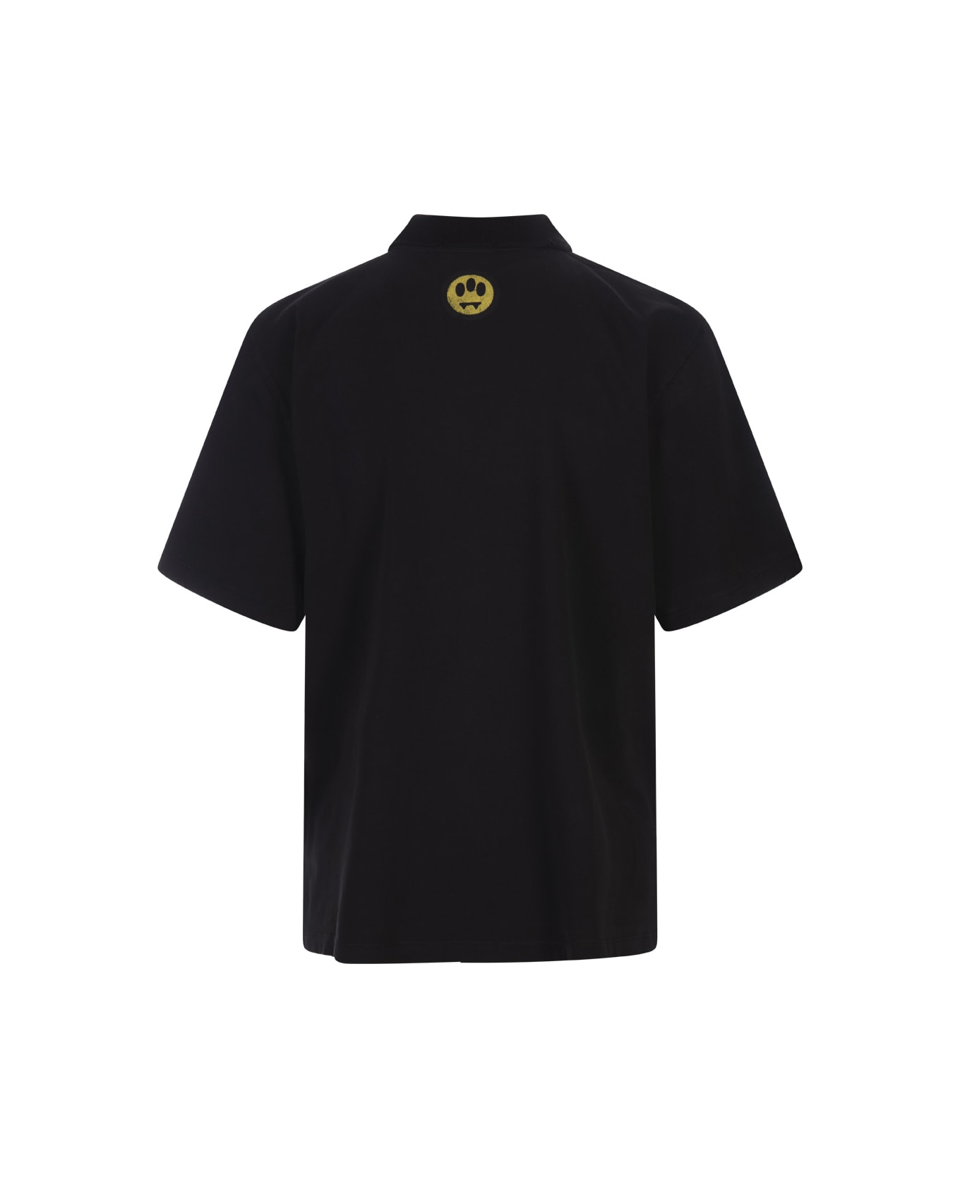 Barrow Black Polo Shirt With Logo And Smile - Black ポロシャツ