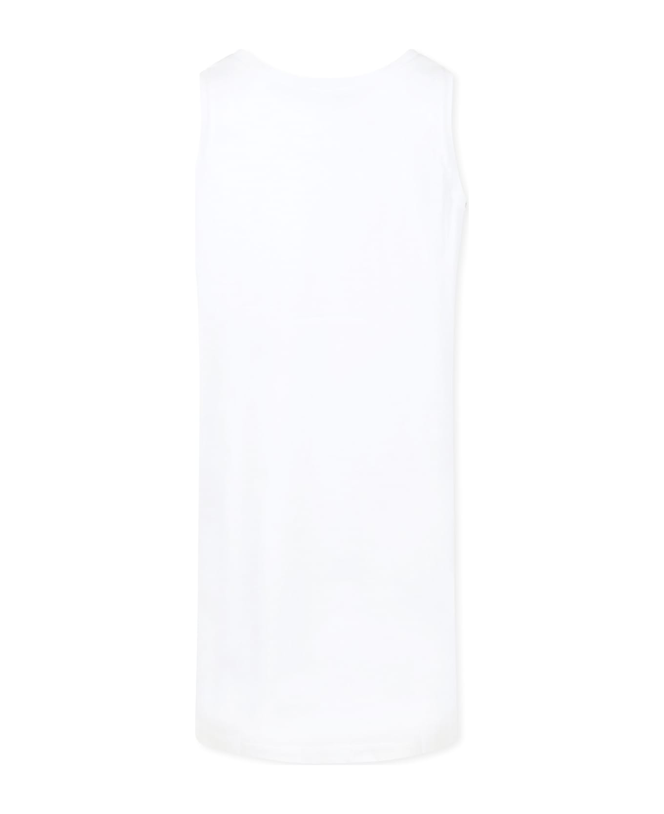 Dsquared2 White Cover-up For Girl With Logo - White