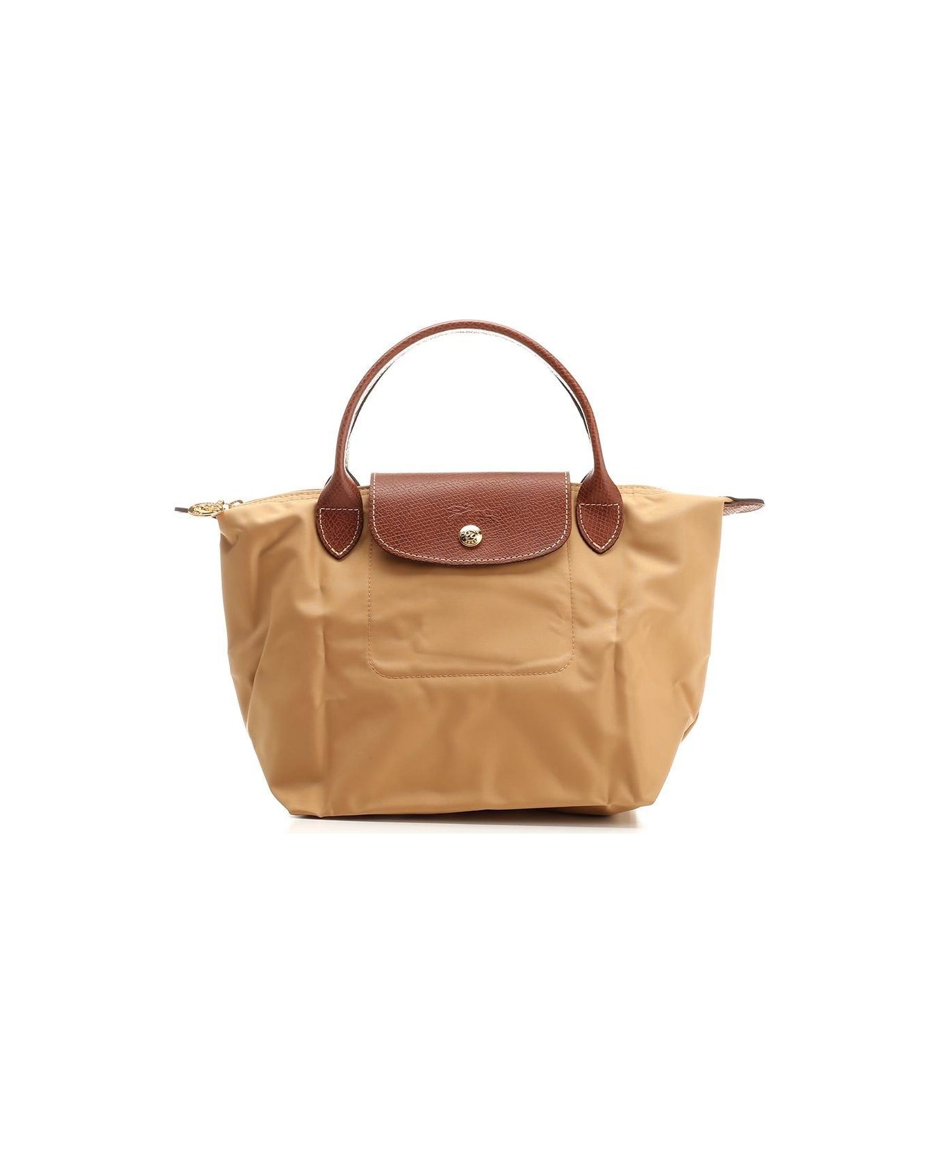 Longchamp Le Pliage Zip-up Small Tote Bag - NEUTRALS/BROWN