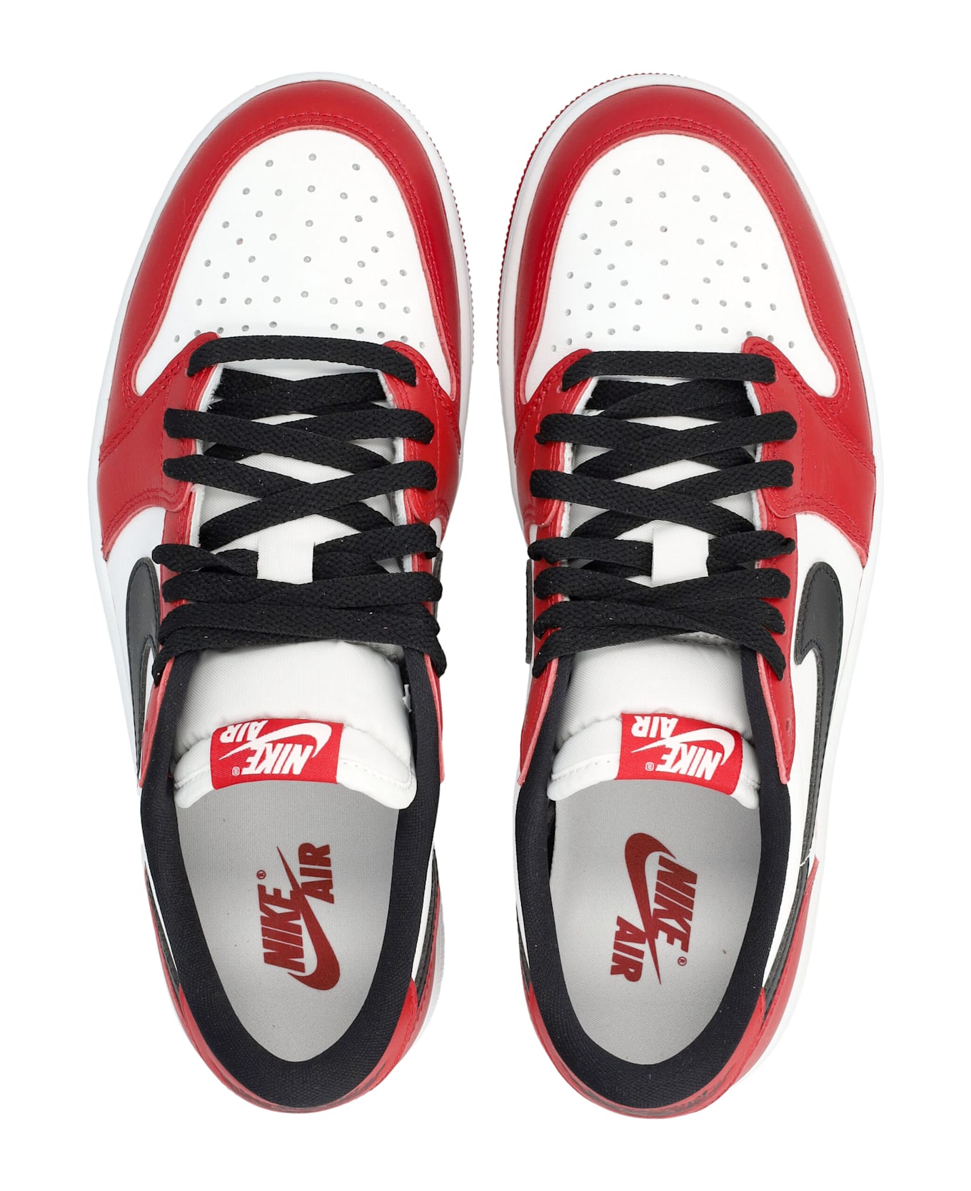 Nike Air Jordan 1 Low Og Chicago Leather Sneakers - VARSITY RED