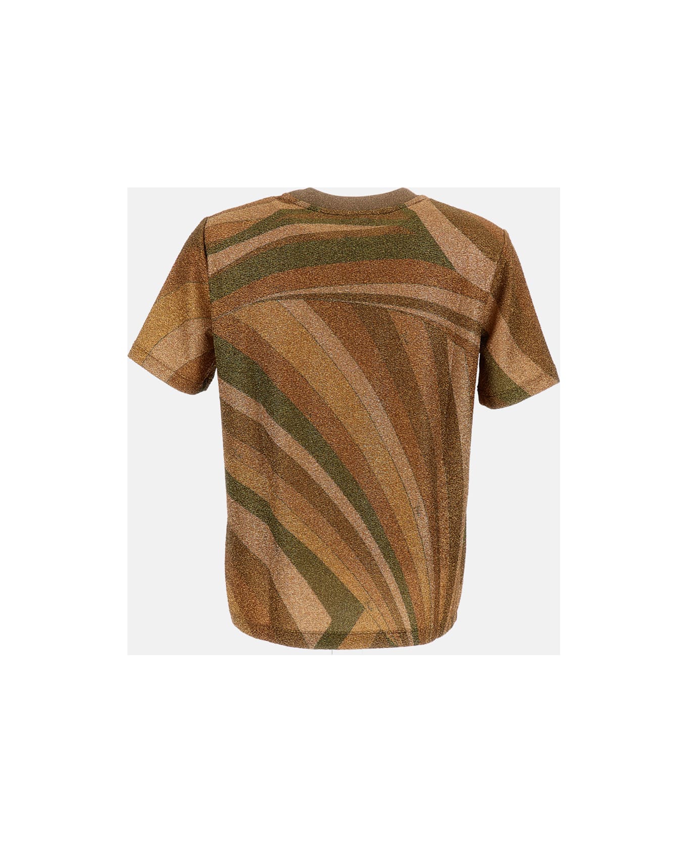 Pucci Jersey Lame
 T-shirt - Golden