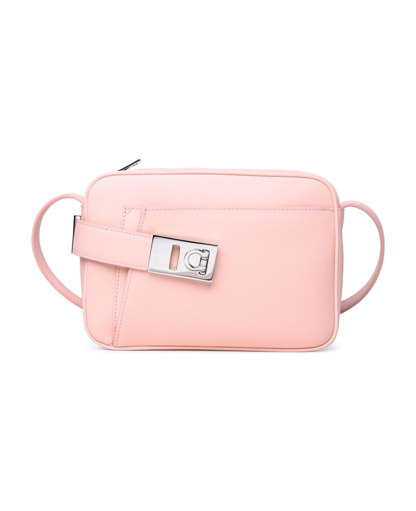 Ferragamo Small Camera Case Logo Crossbody Bag - Pink