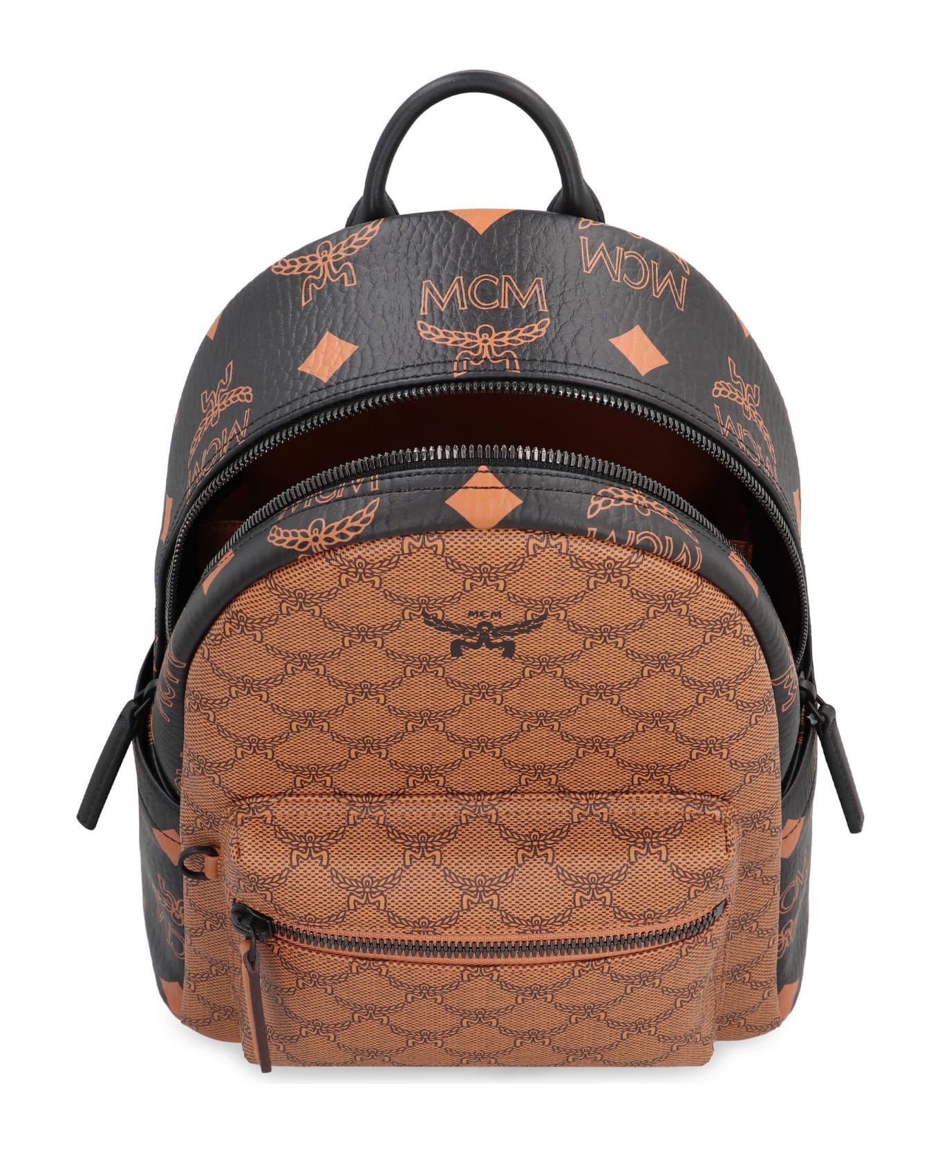 MCM Stark Laurel Small Visetos Backpack - black