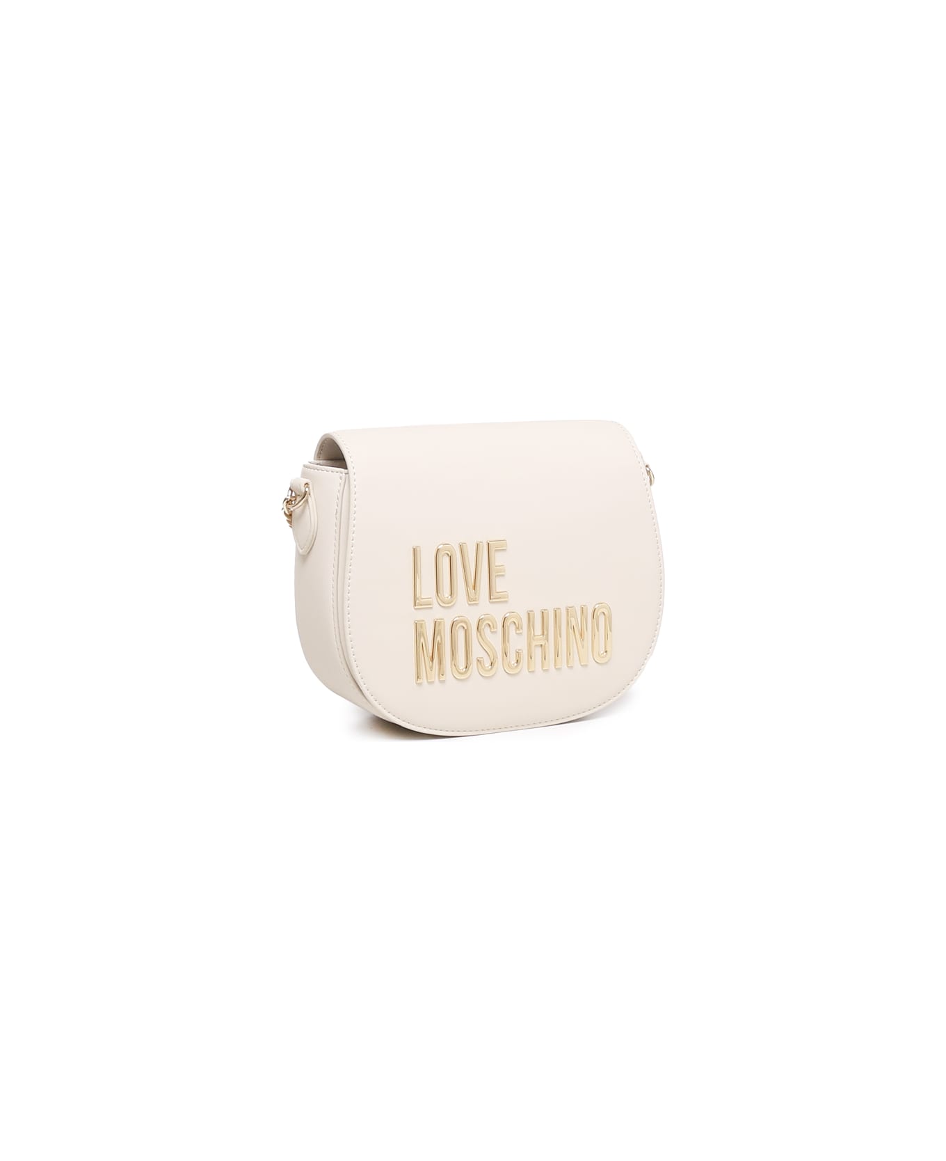 Love Moschino Logo Shoulder Bag - Avorio