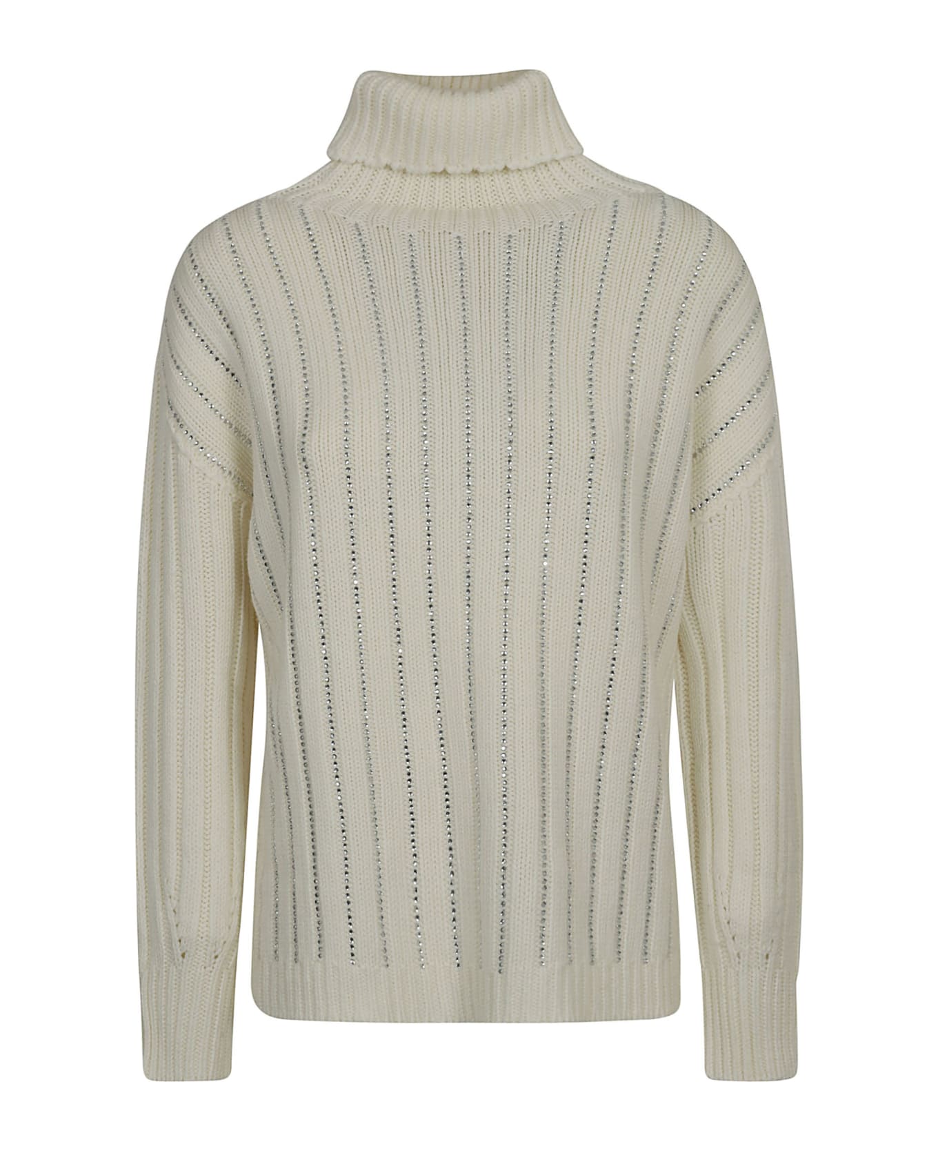 Ermanno Ermanno Scervino Embellished Knit Sweater - Off-White