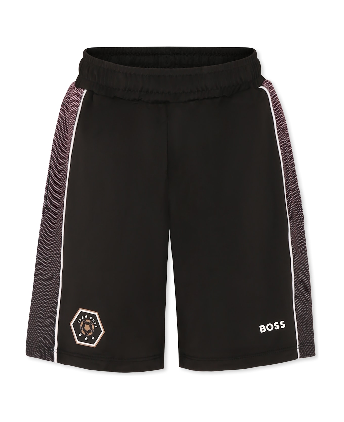Hugo Boss Black Shorts For Boy With Logo - Black