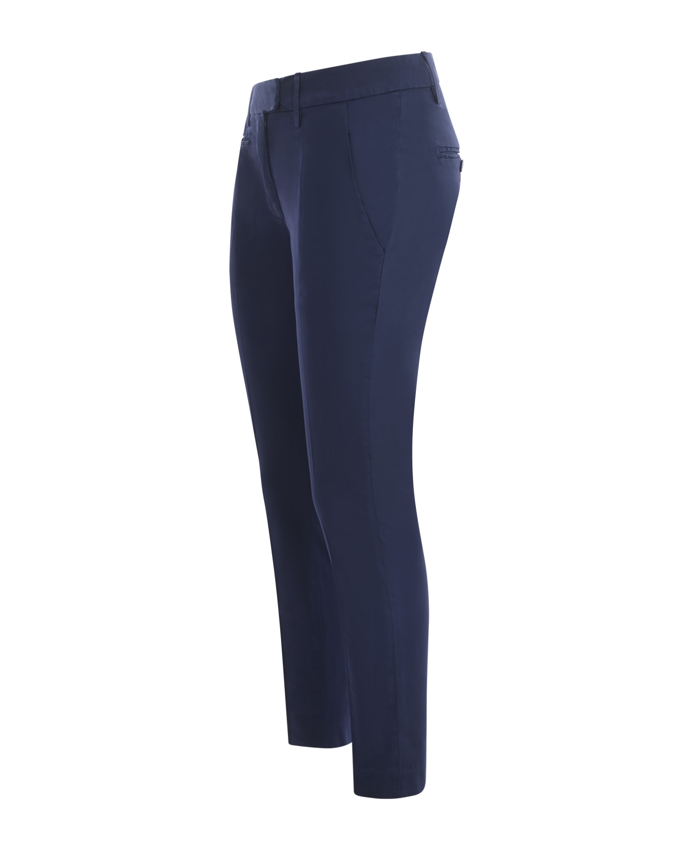 Dondup Trousers Dondup "perfect" In Stretch Cotton - Blu ボトムス