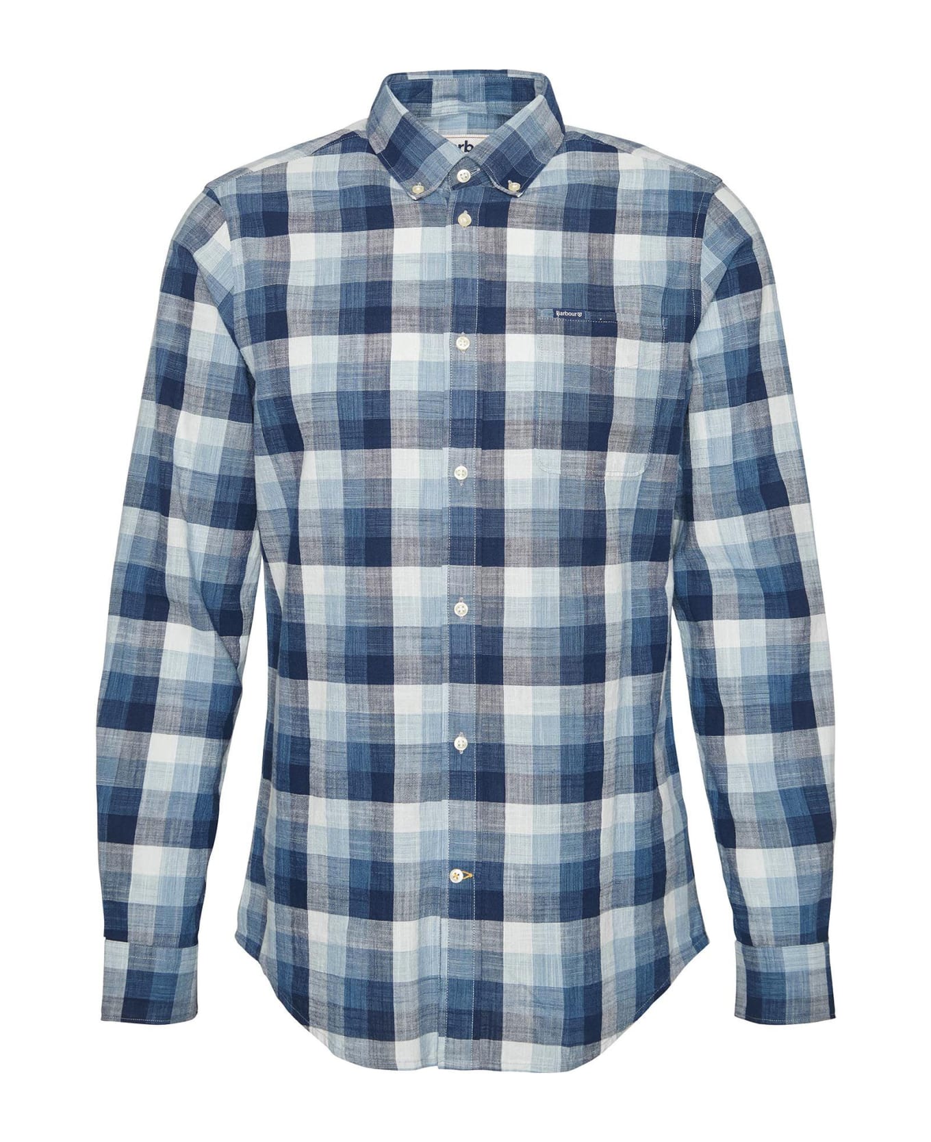 Barbour Long Sleeve Checked Shirt - NAVY