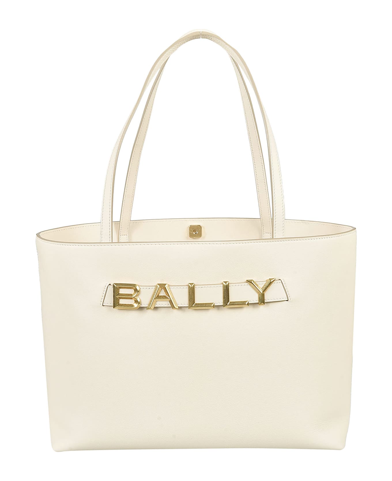 Bally Logo Tote - Cream