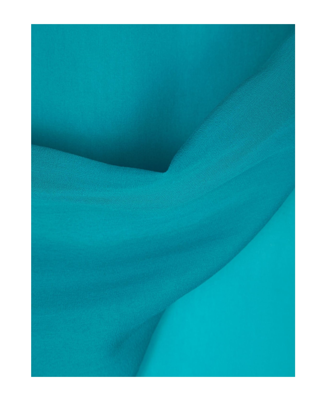 Alberta Ferretti Blue Silk Scarf - Blue