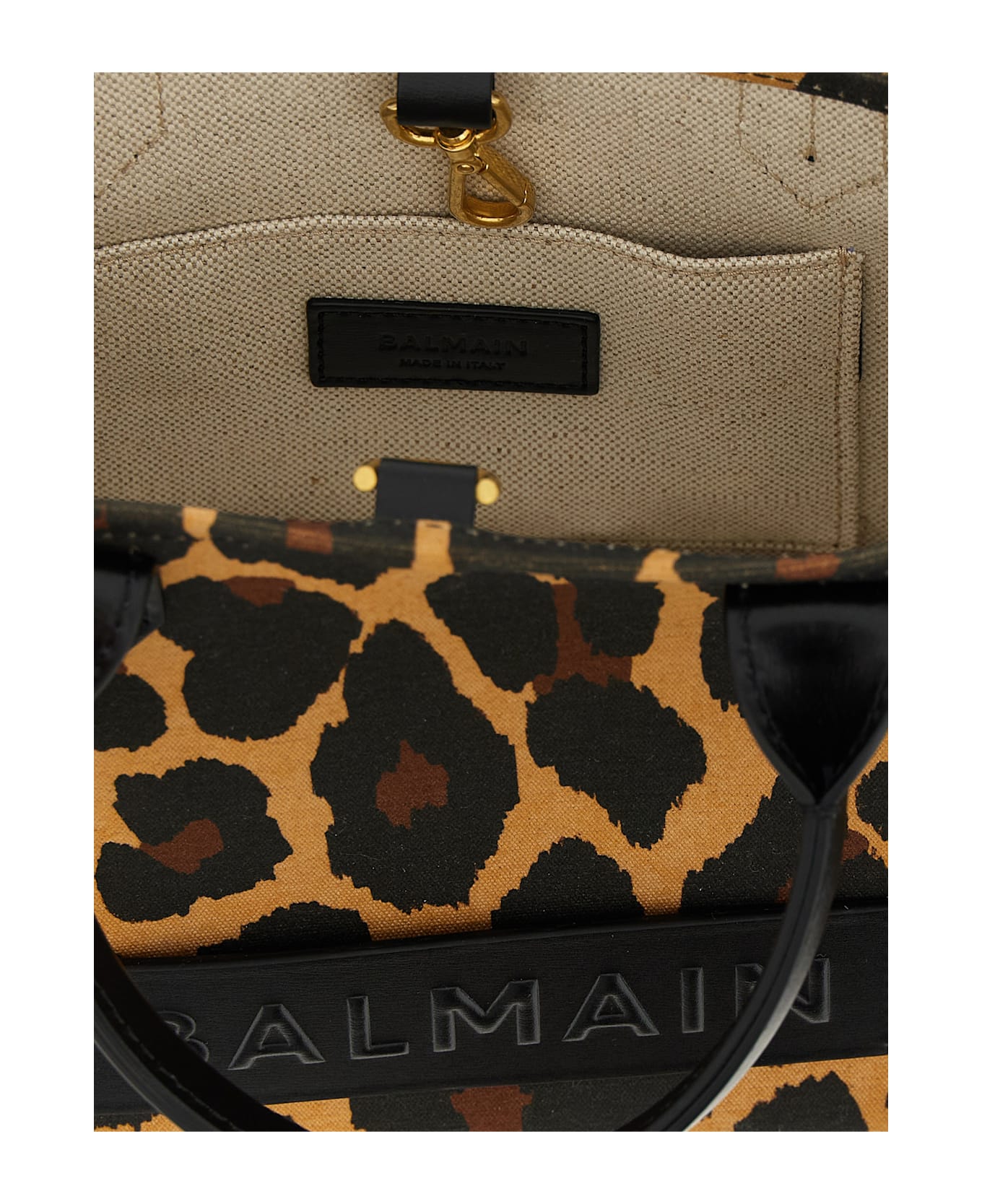 Balmain Small 
b-army
 Shopping Bag - Brown