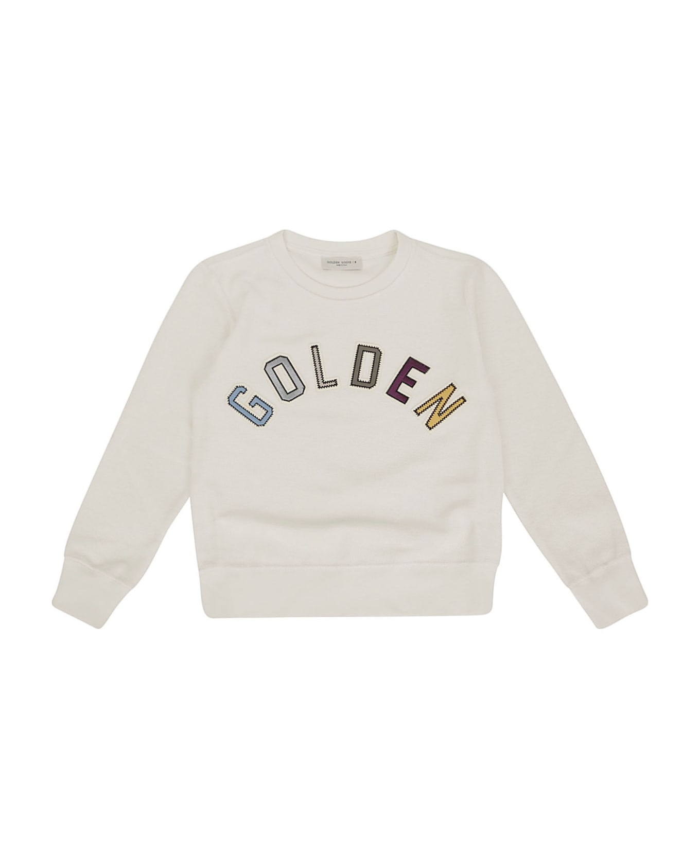 Golden Goose Journey/ Boy's Crewneck Regular Sweatshirt - ARTIC WOLF/ MULTICOLOR ニットウェア＆スウェットシャツ