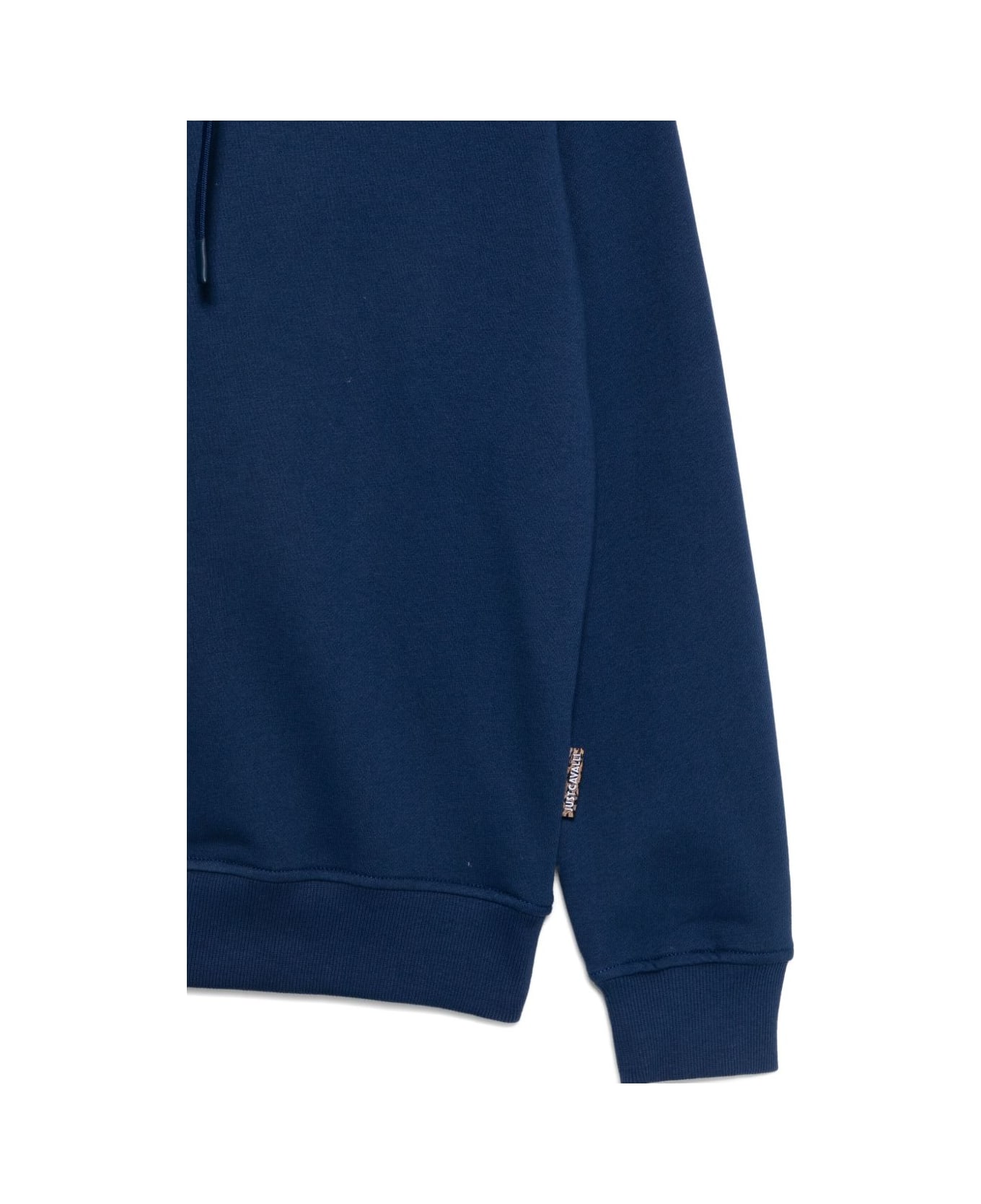 Just Cavalli Cotton Hoodie - Blue
