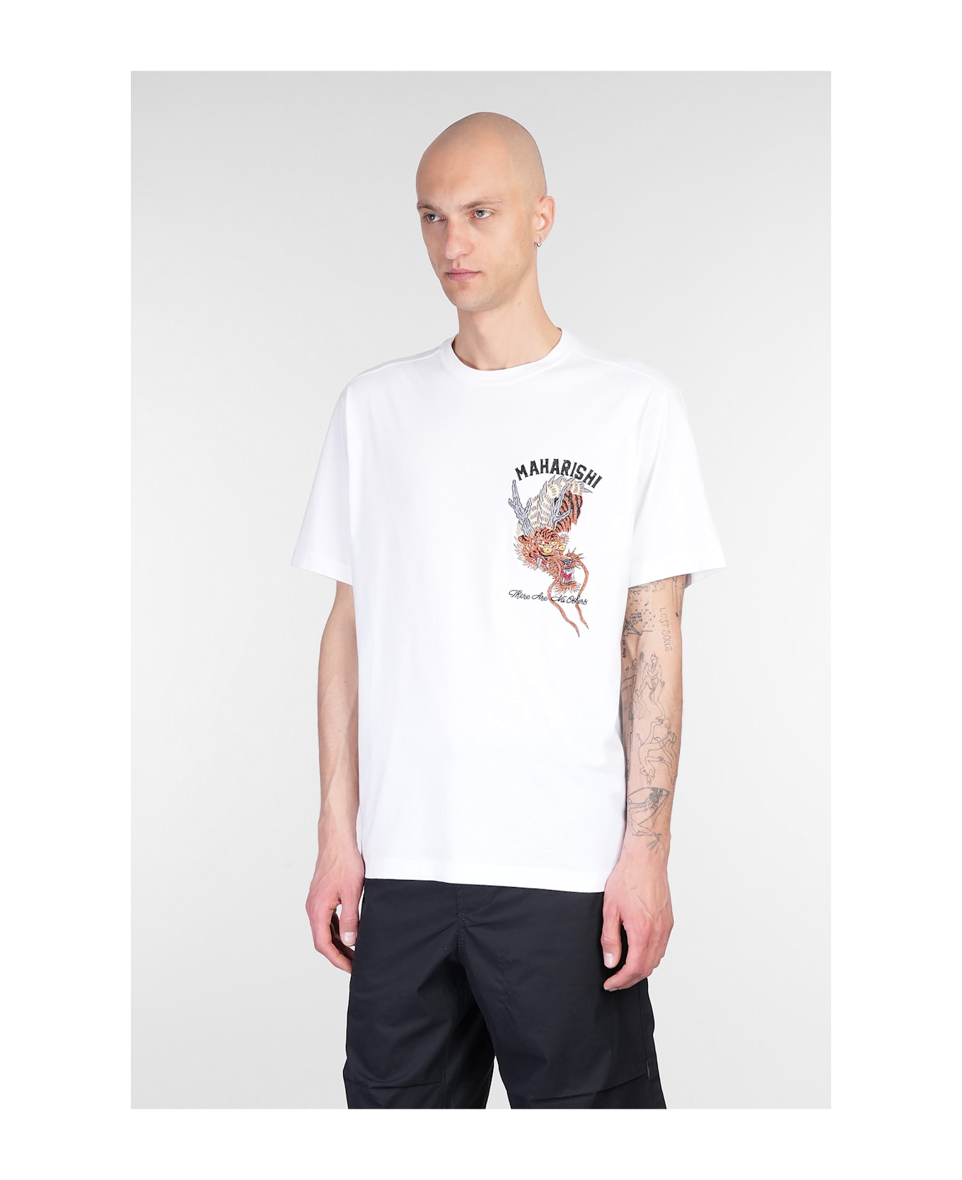 Maharishi T-shirt In White Cotton - white