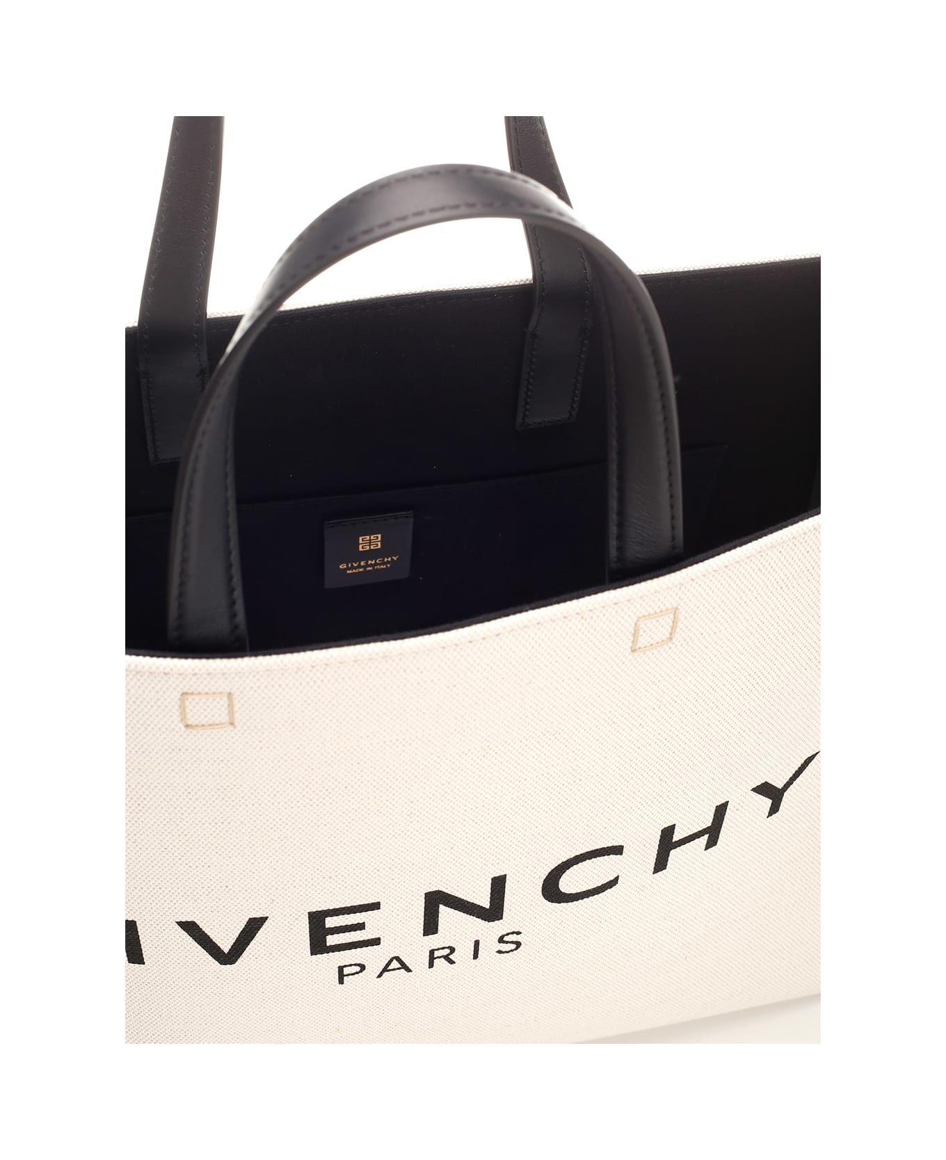 Givenchy 'g' Canvas Tote Bag - Beige トートバッグ