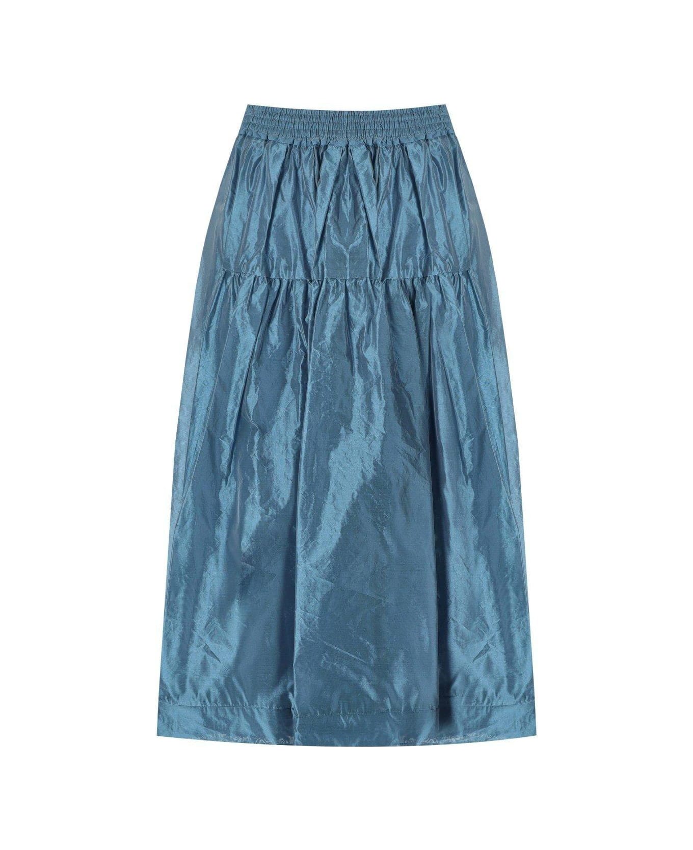 Weekend Max Mara Eros Gathered Skirt - Blu スカート