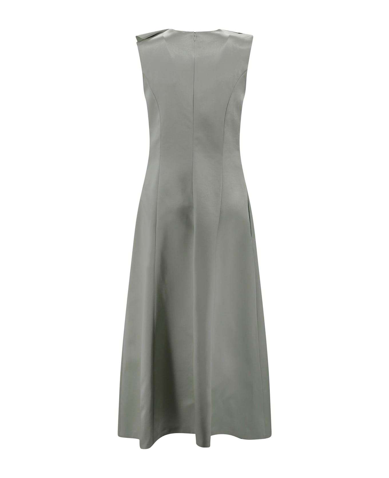 Philosophy di Lorenzo Serafini Satin Midi Dress - Green