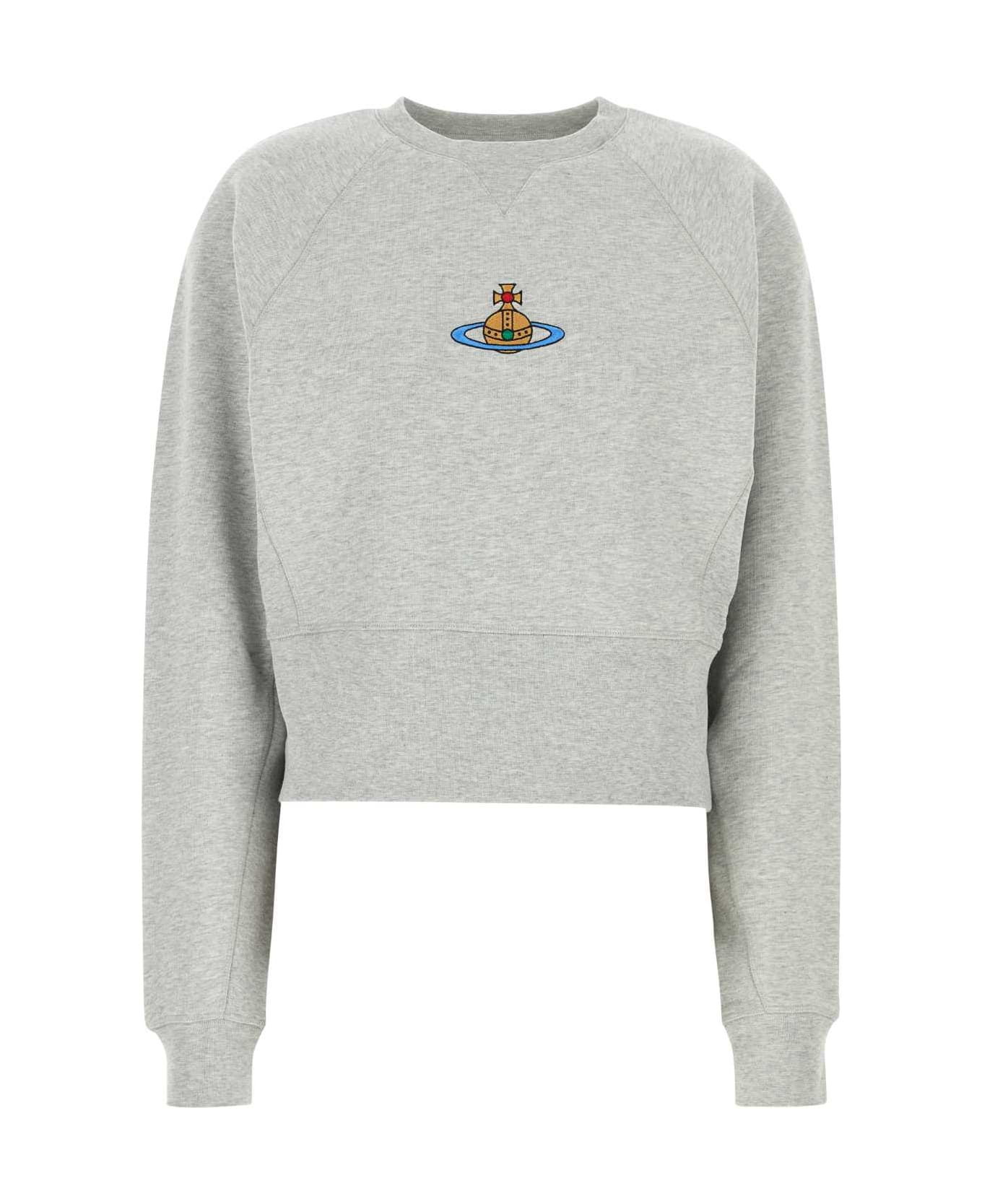 Vivienne Westwood Grey Cotton Sweatshirt - GREYMELANGE
