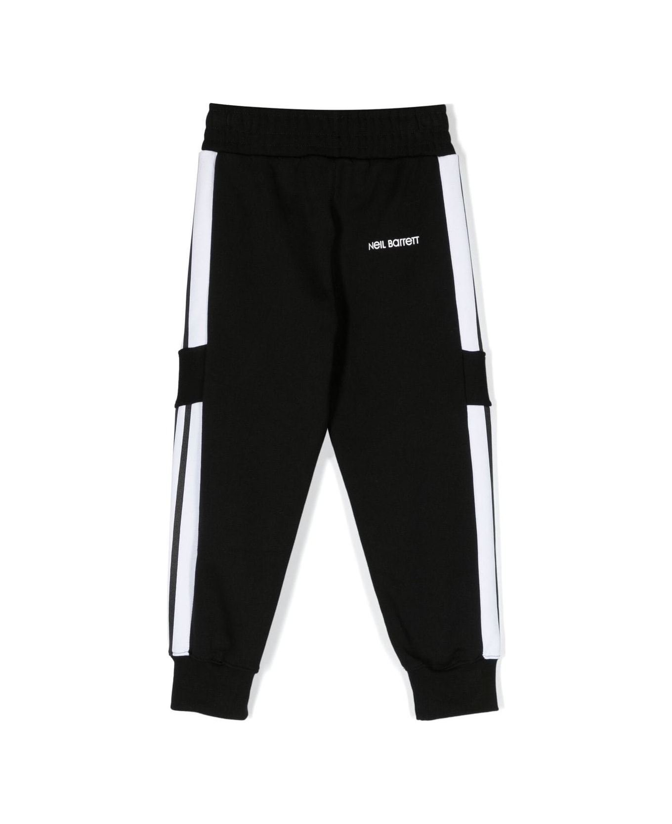 Neil Barrett Sports Trousers With Print - Black