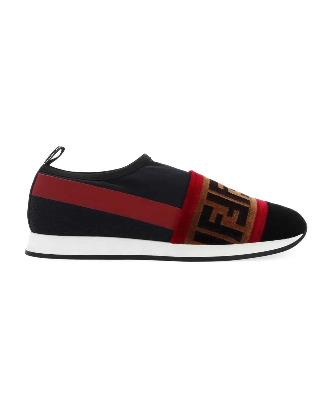 Fendi Logo Sneakers - Black