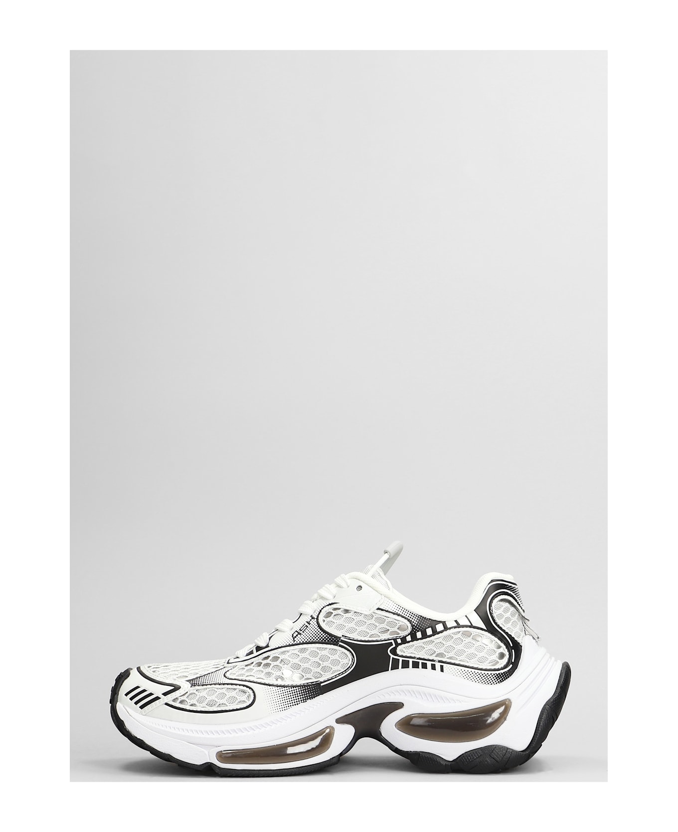 Ash Dragon Sneakers In White Leather And Fabric - white