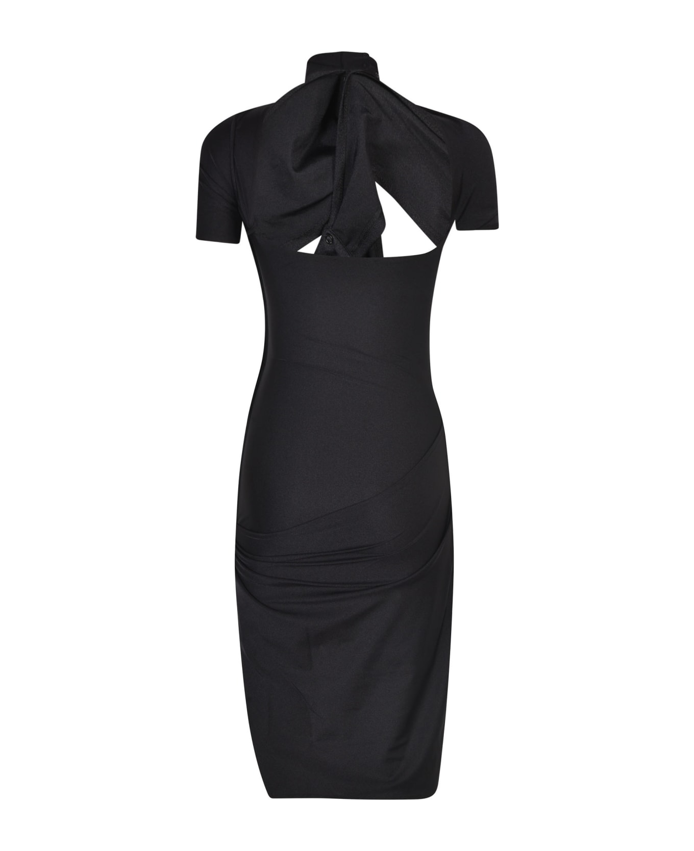 Coperni Draped Mini Dress - Black