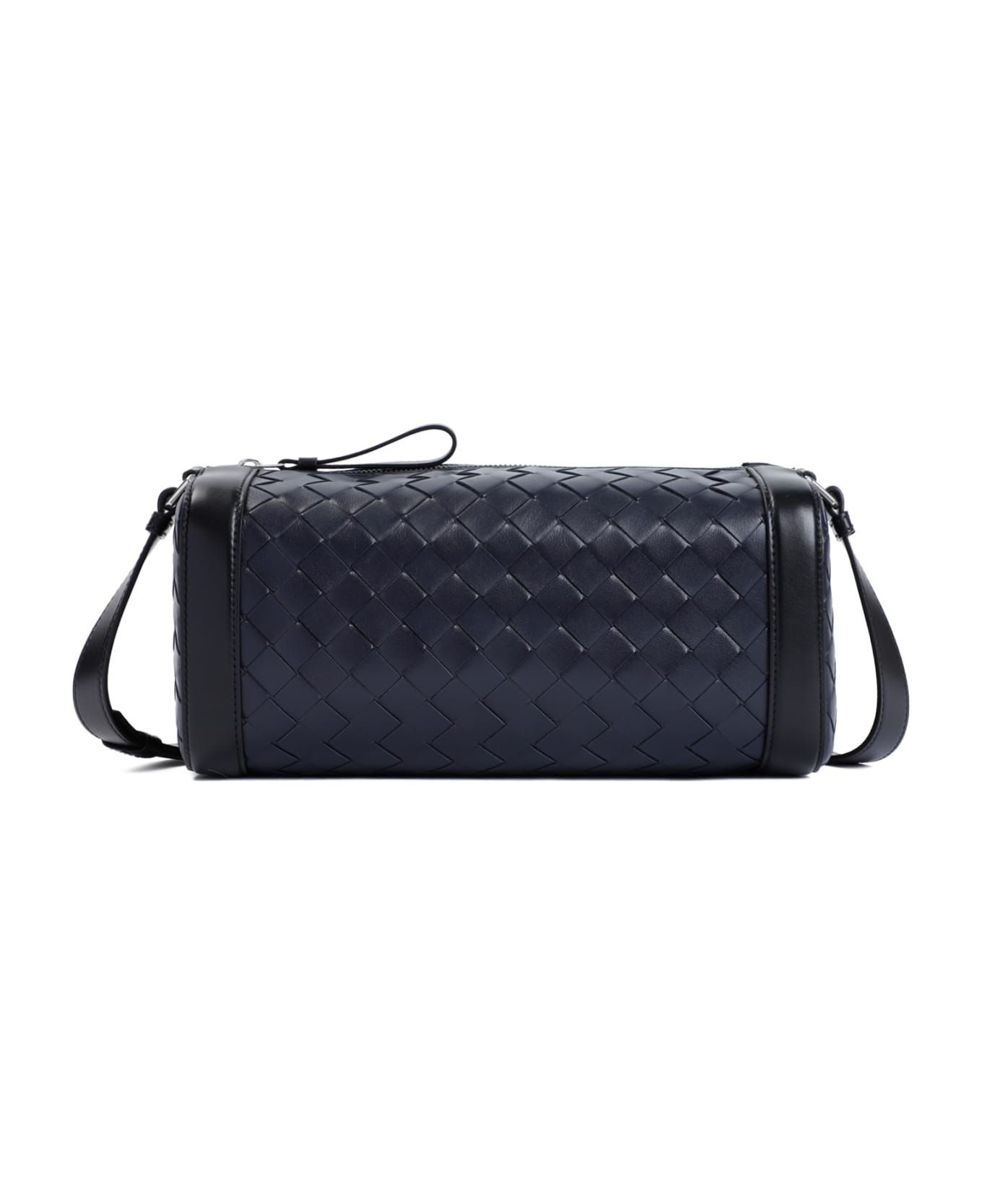 Bottega Veneta Messenger Intrecciato Shoulder Bag - Space Black