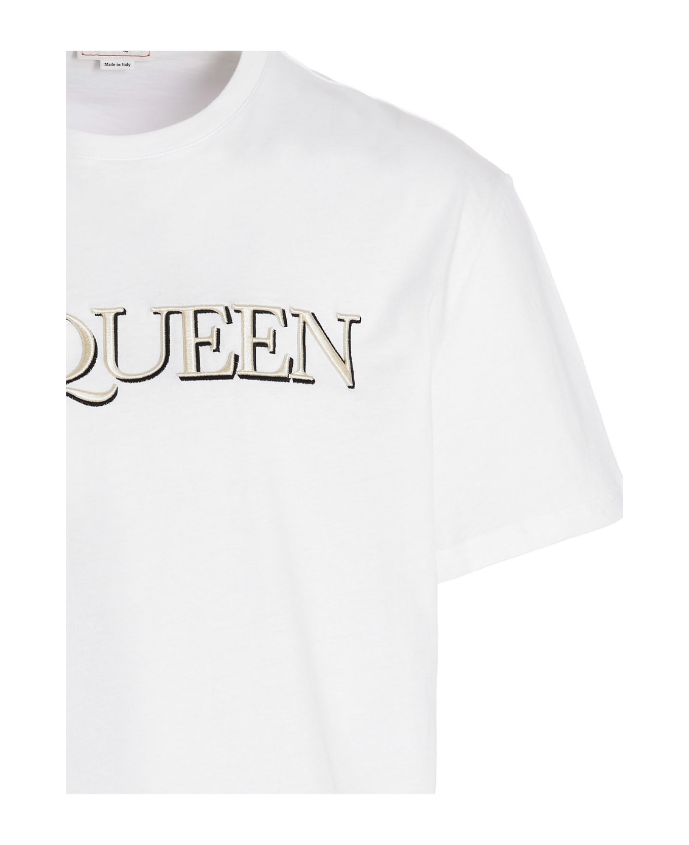 Alexander McQueen Logo Cotton T-shirt - White シャツ