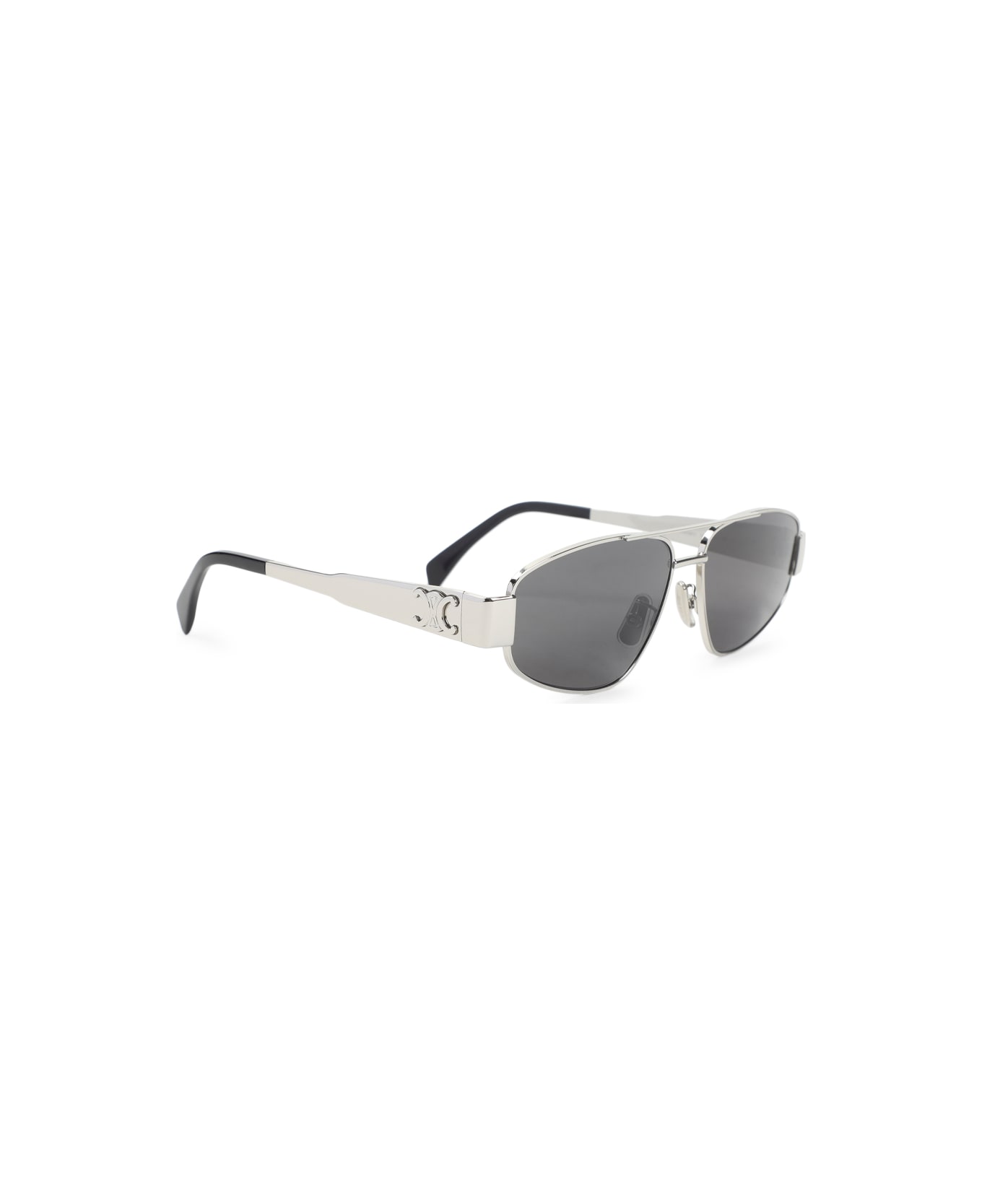 Celine Triomphe Metal 03 Sunglasses - Sm Silver Smoke