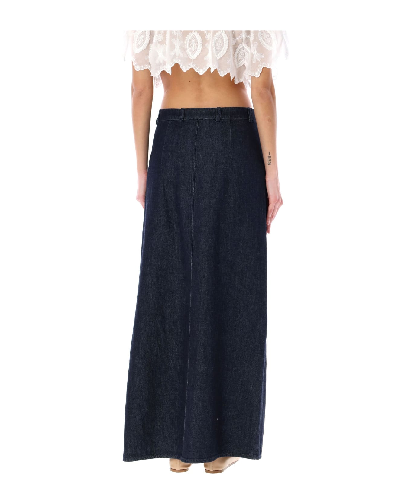 The Garment Eclipse Strap Long Skirt - DARK DENIM