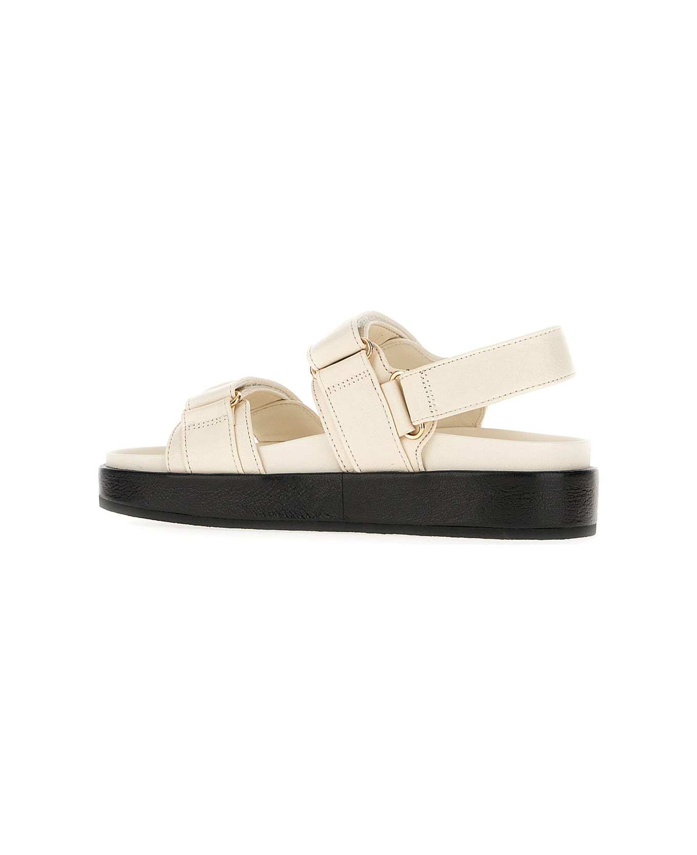 Tory Burch Ivory Leather Kira Sandals - NEW IVORY