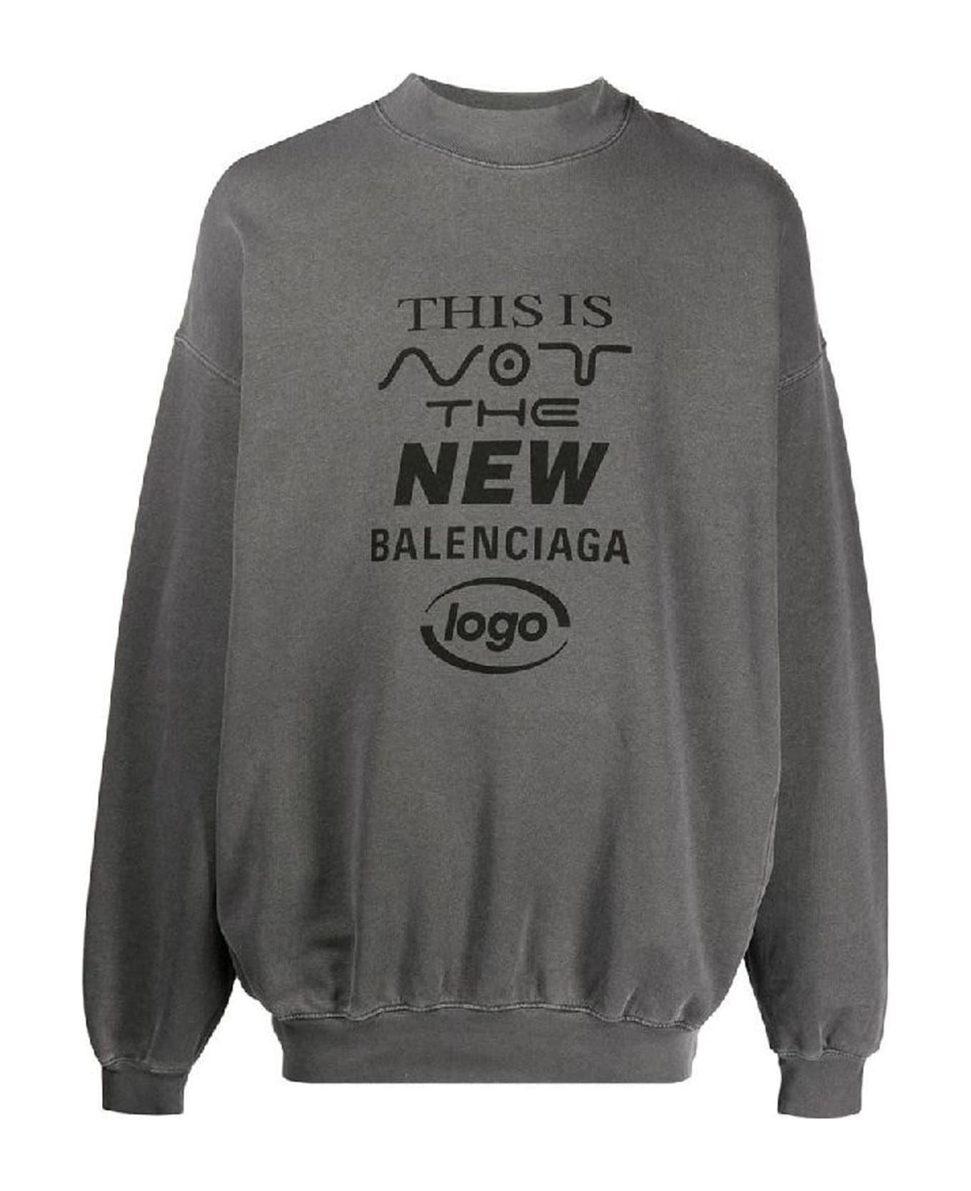 Balenciaga Logo Sweartshirt - Gray フリース