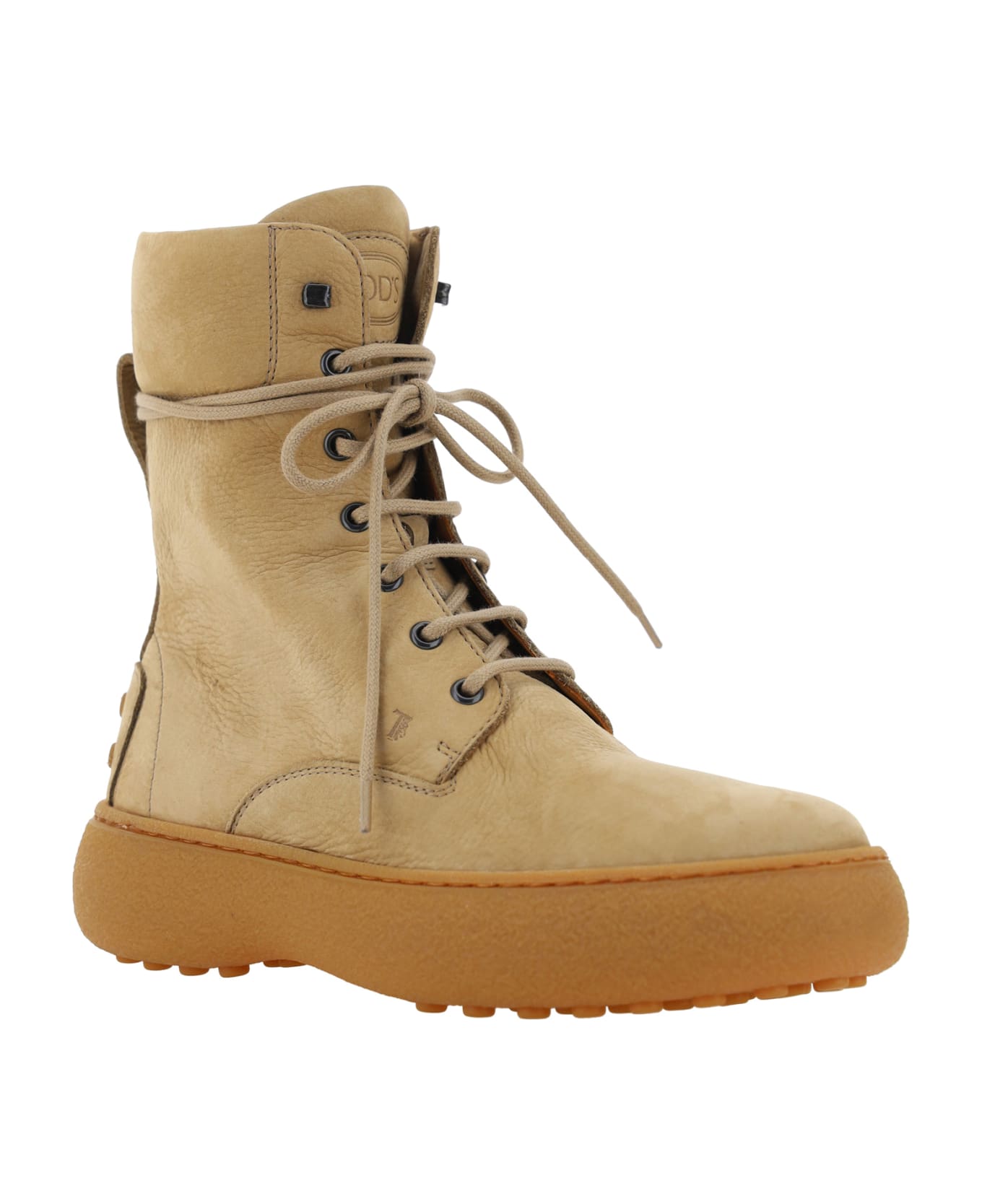 Tod
s Lace-up Ankle Boot - NEUTRALS