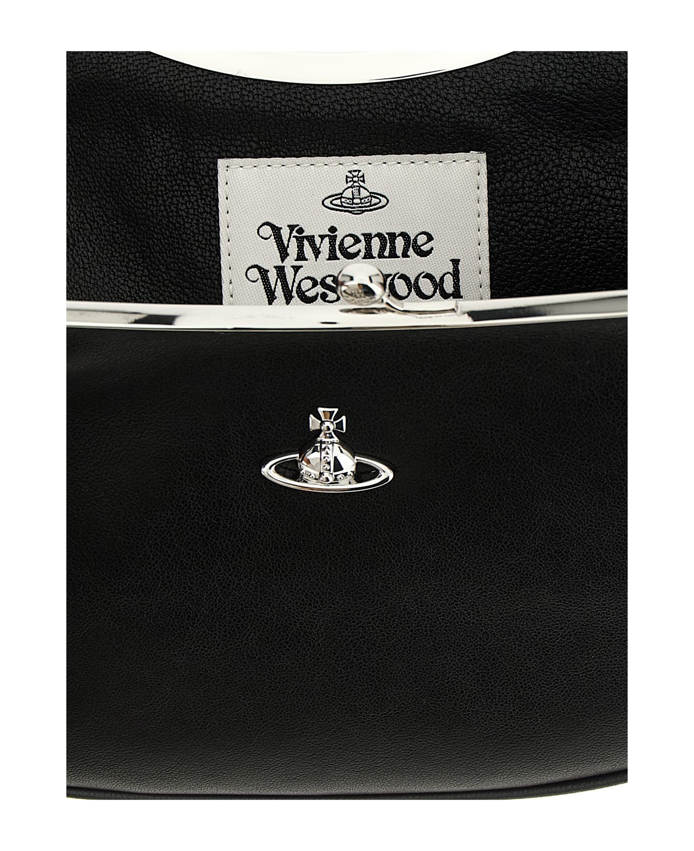 Vivienne Westwood 
charm Frame
 Shoulder Bag - Black  