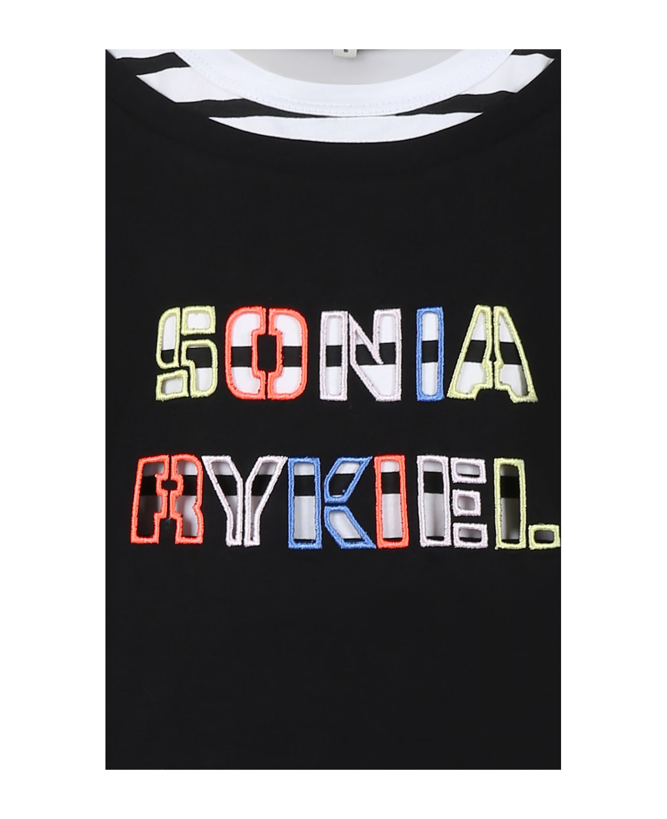 Rykiel Enfant Multicolor Dress For Girl With Logo - Multicolor